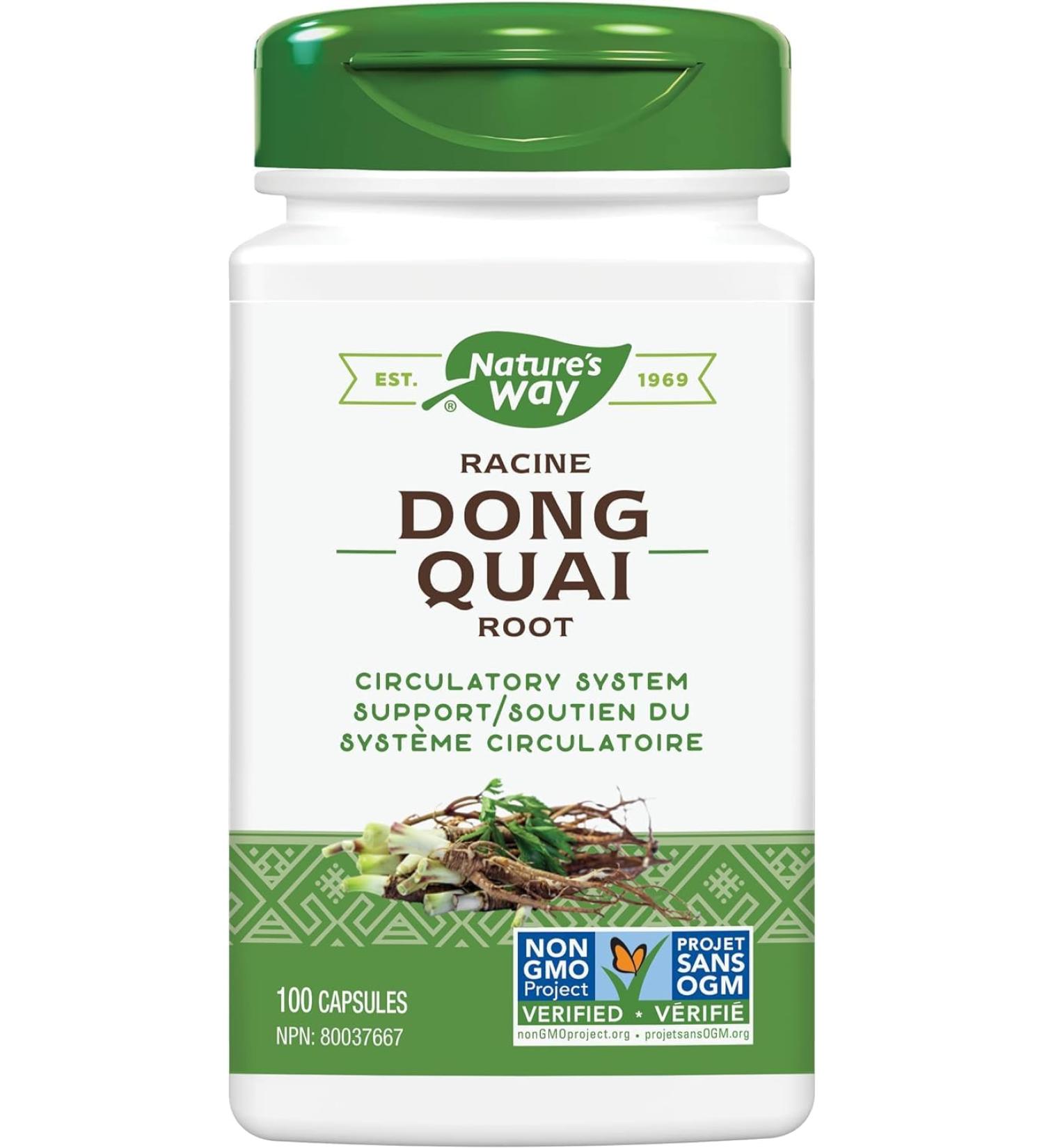 Nature's Way Dong Quai Root Health Supplement 100 Count - Buy Online on GoSupps.com