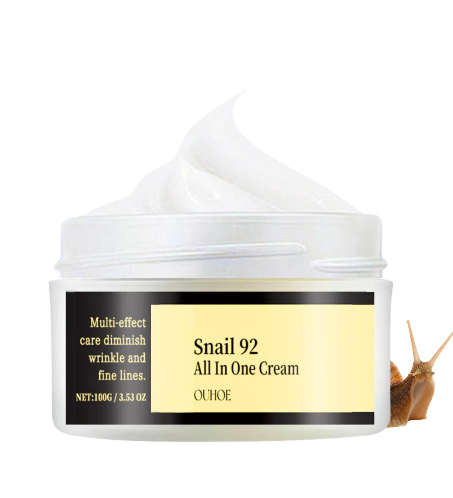 Snail Mucin Face Cream for Women - Moisturiser Face Women - Anti Wrinkle Aging Face Cream - Skin Care Lifting & Firming Cream - Facial Moisturiser Long Lasting Deep Hydration 100g - Buy Online on GoSupps.com
