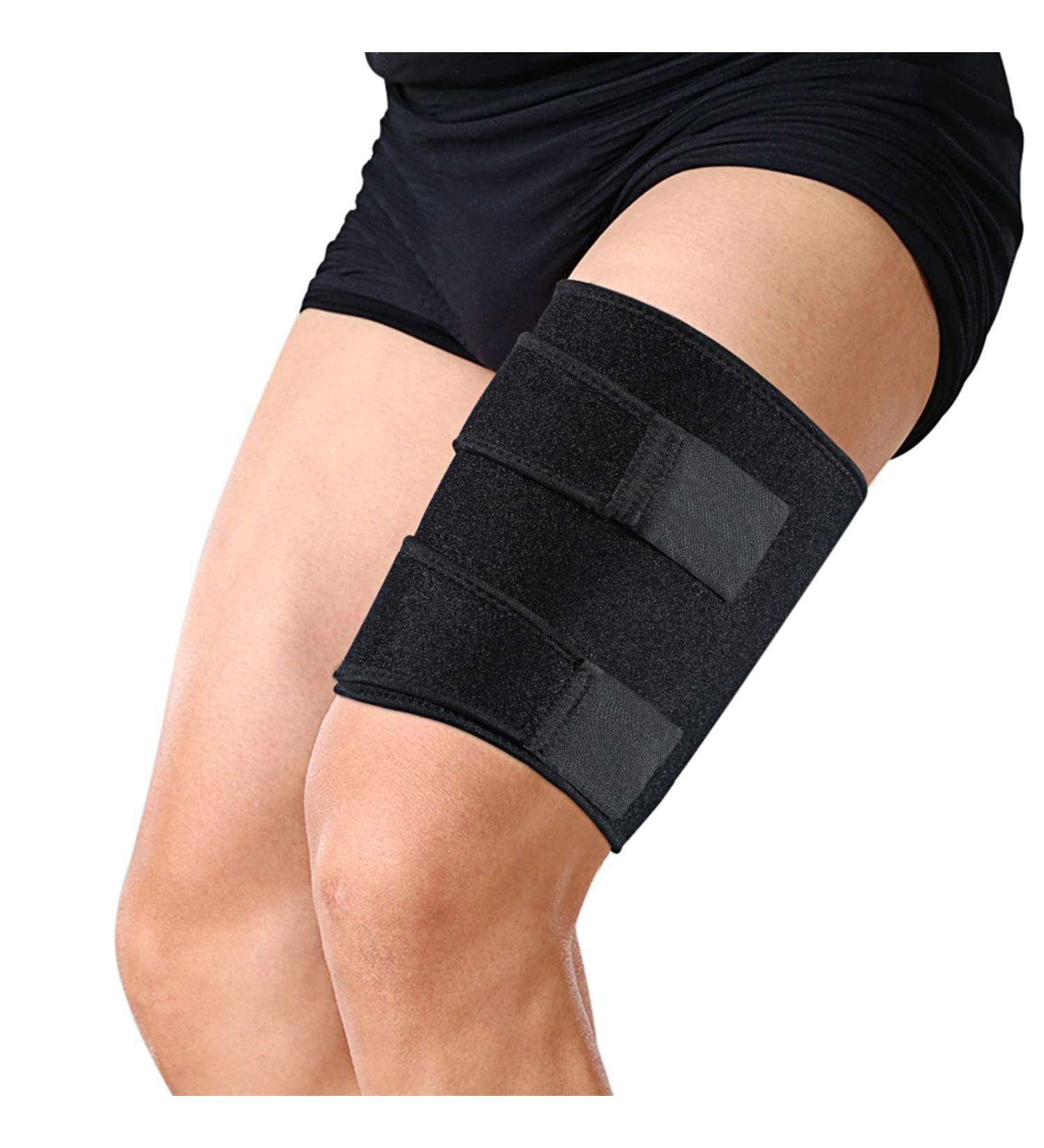 Thigh Bandage for Men & Women | Compression Support for Groin Pain Relief | Adjustable Up to 28 Inch - Buy Online on GoSupps.com