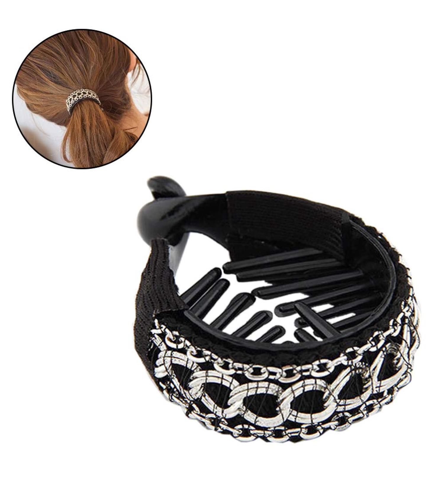 Women s Big Hair Clip - Stylish Banana Scrunchie Gripper & Clamp Hair Accessories for Girls - Black - Buy Online on GoSupps.com