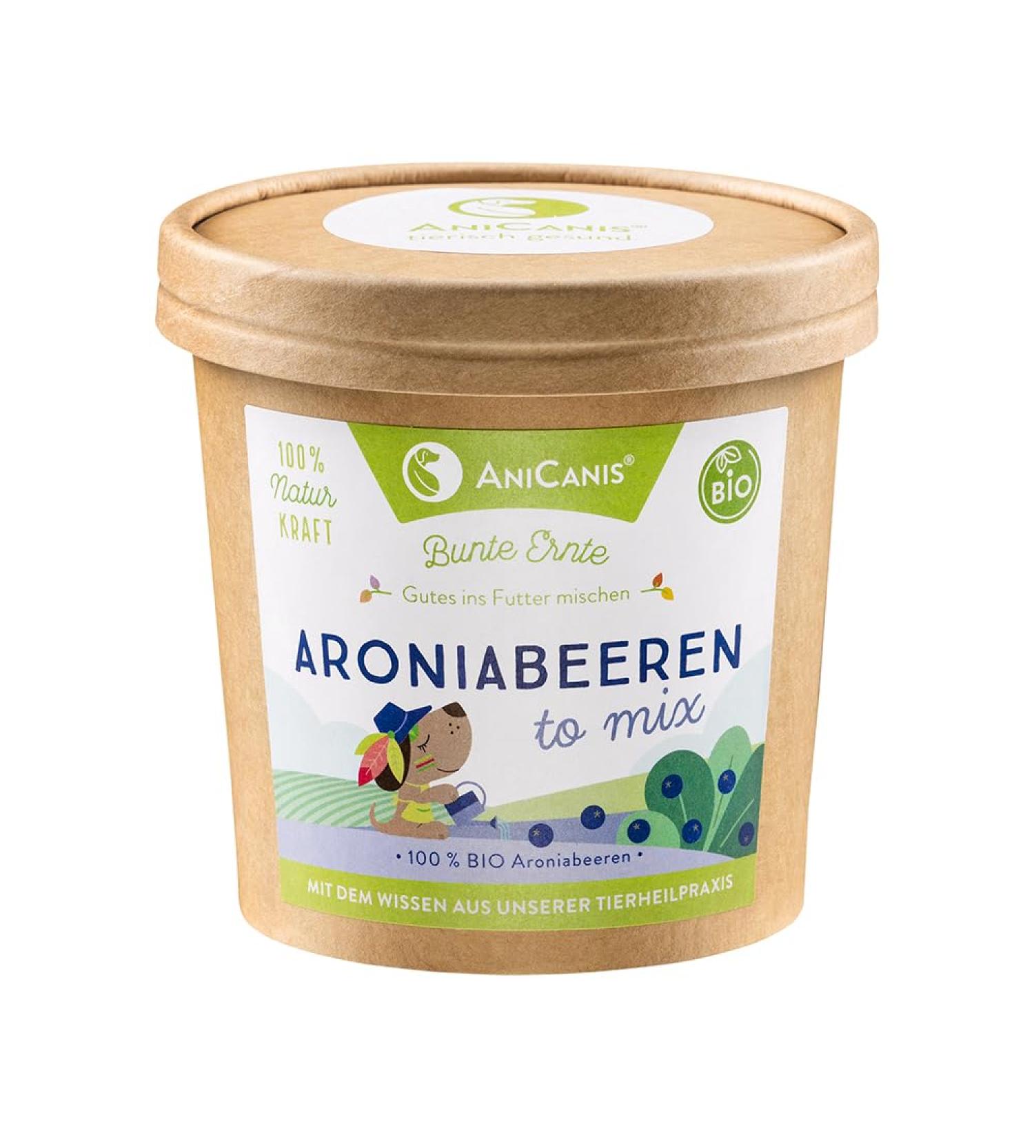 AniCanis Organic Aronia Berries for Dogs - Dried Fruit BARF Feed Additive 150g - Premium Dog Nutrition - Buy Online on GoSupps.com