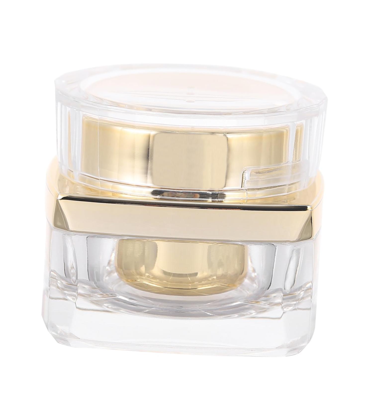 Mikinona 1pc Cream Empty Cosmetic Jars Sample Holder Face Cream Pot Jars Face Cream Containers Cream Empty Jars Reusable Bottle Creami Lotion Practical Cream Bottle Acrylic 4.6x4cm Golden - Buy Online on GoSupps.com