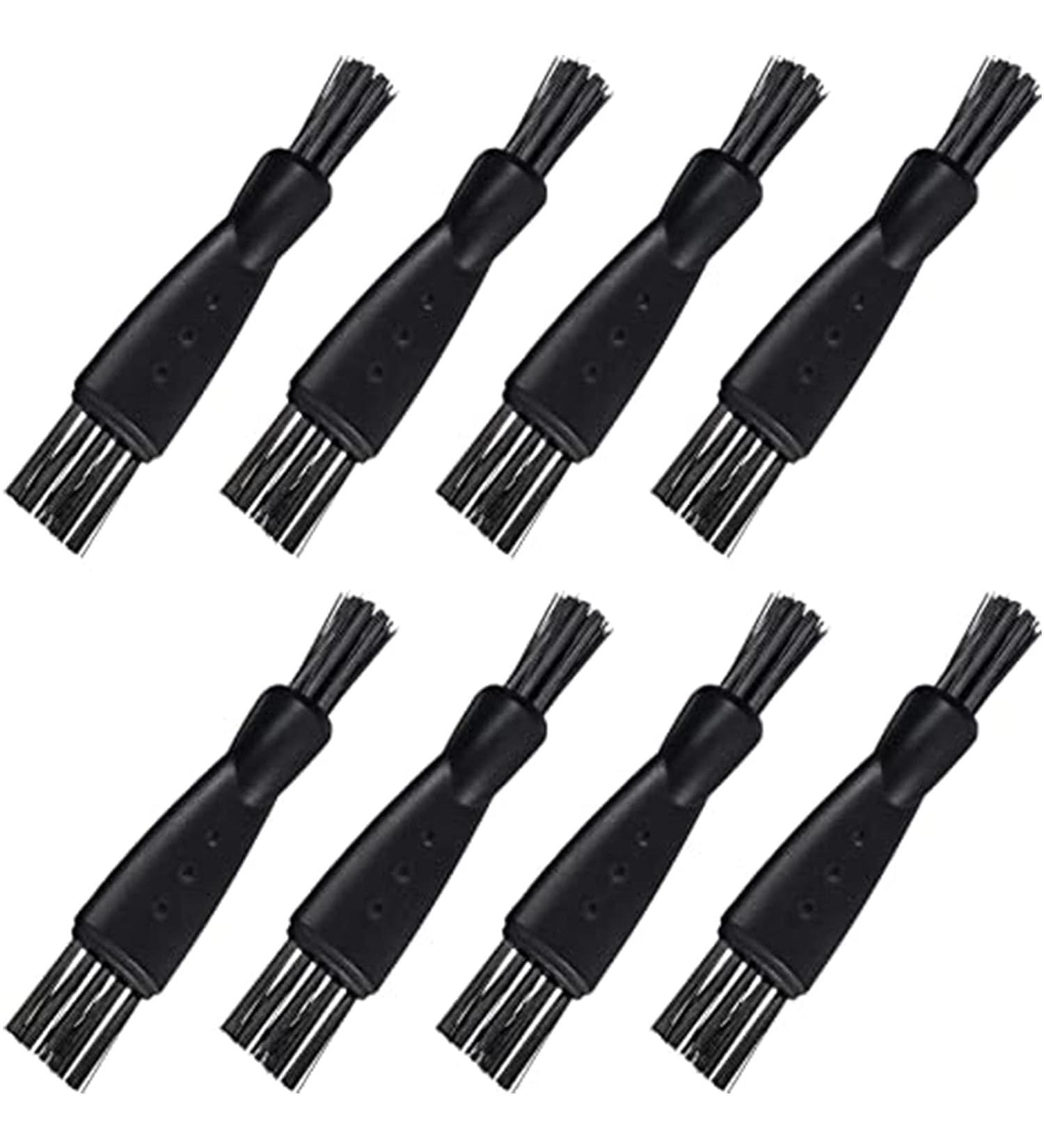 8-Piece Shaver Brush Cleaner Set - Double-Sided Nylon Bristle Razor Brushes for Electric Shavers & Trimmers | Hair Removal Accessories - Buy Online on GoSupps.com