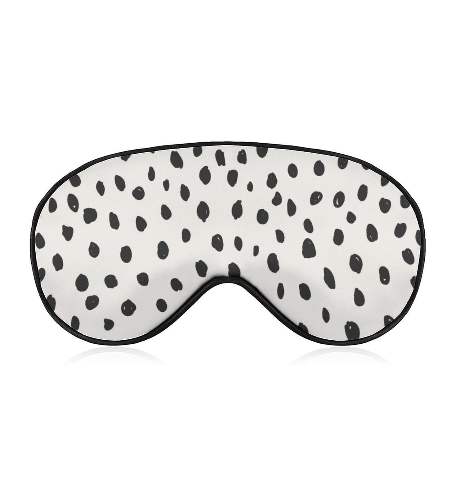 Polka Dot Sleep Mask for Women | Adjustable Eye Shades with Elastic Strap for Ultimate Comfort - Buy Online on GoSupps.com