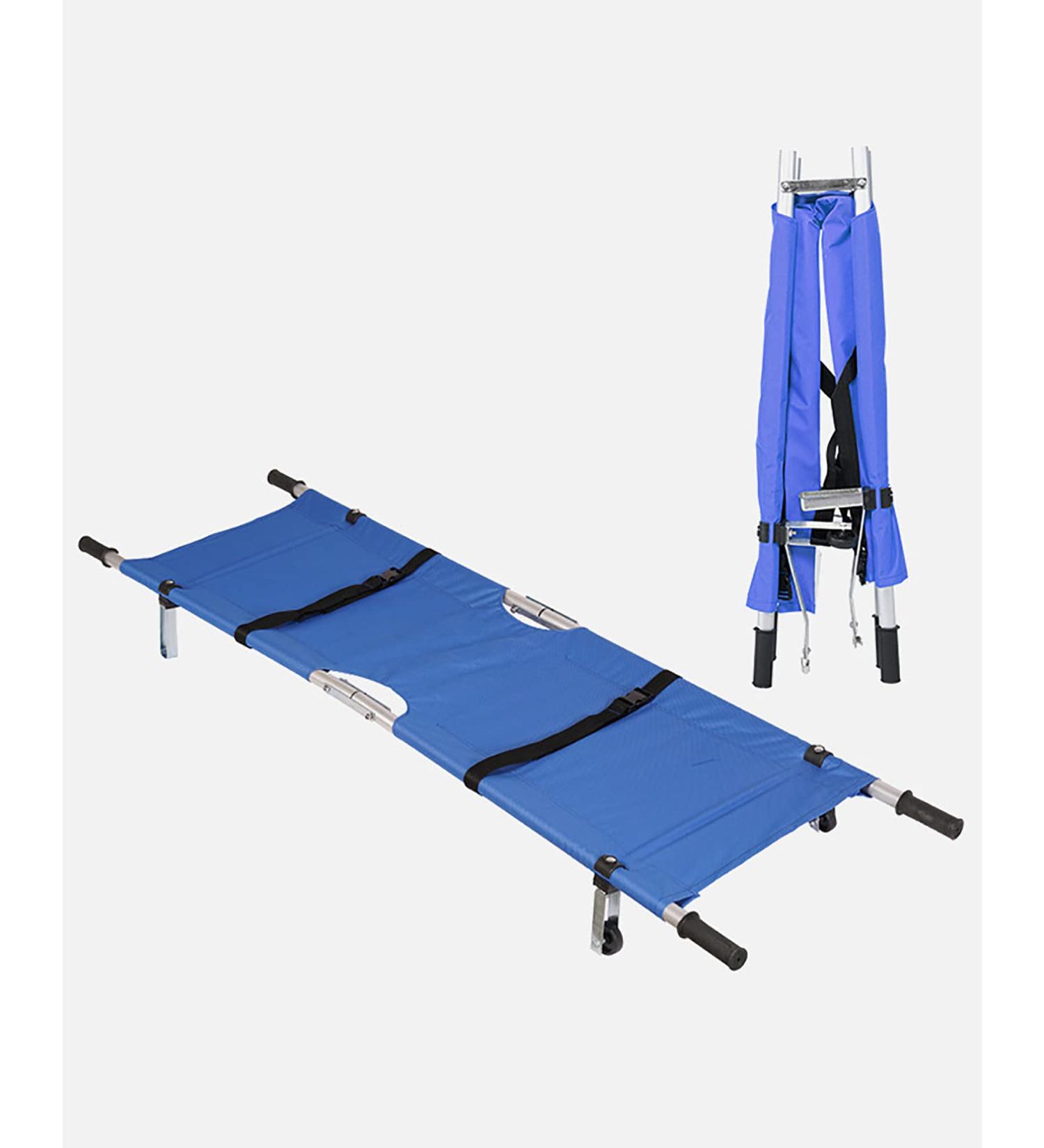 Multifunctional Mergency Rescue Stretcher Portable Aluminum Alloy First Aid Stretcher Patient Transport Flat Stretcher Bad for Ambulance Blue - Buy Online on GoSupps.com