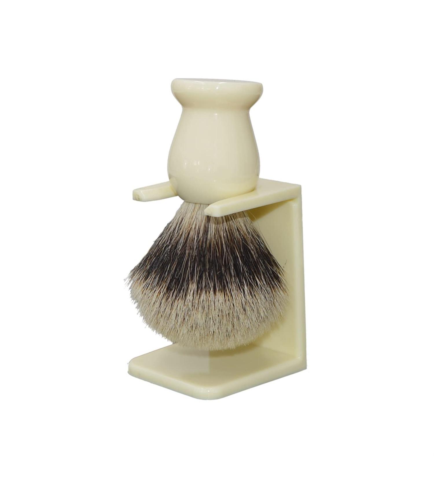 High Quality Badger Hair Shaving Brush | AnSafe Handmade Durable Resin Handle | Perfect for Beard Soap Foam - Buy Online on GoSupps.com