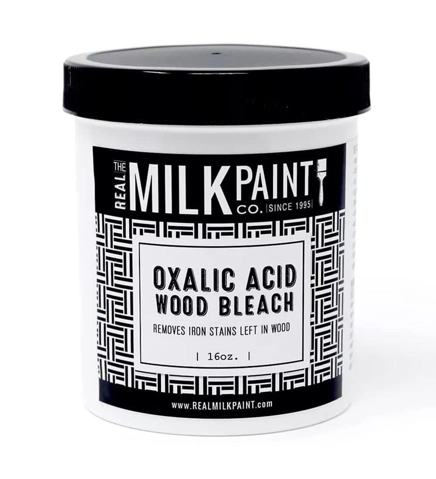 Real Milk Paint Oxalic Acid Wood Bleach - 16 oz | Stain & Iron Remover for Wood - Buy Online on GoSupps.com