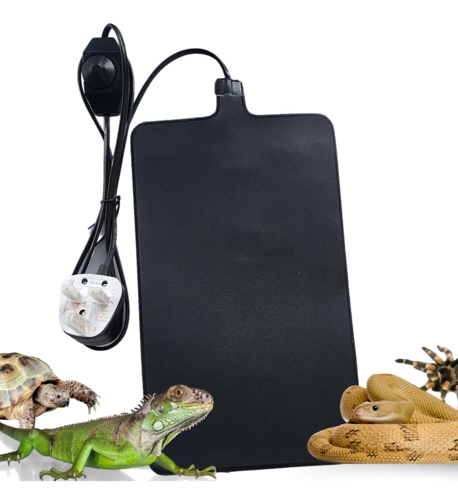 Finest-Filters Reptile Heating Mat Under Tank Terrarium Reptile Heat Pad with Temperature Control Adjustable Reptile Heat Mat for Lizard Turtle Tortoise Snake Gecko etc (30w (20" x 12")) - Buy Online on GoSupps.com