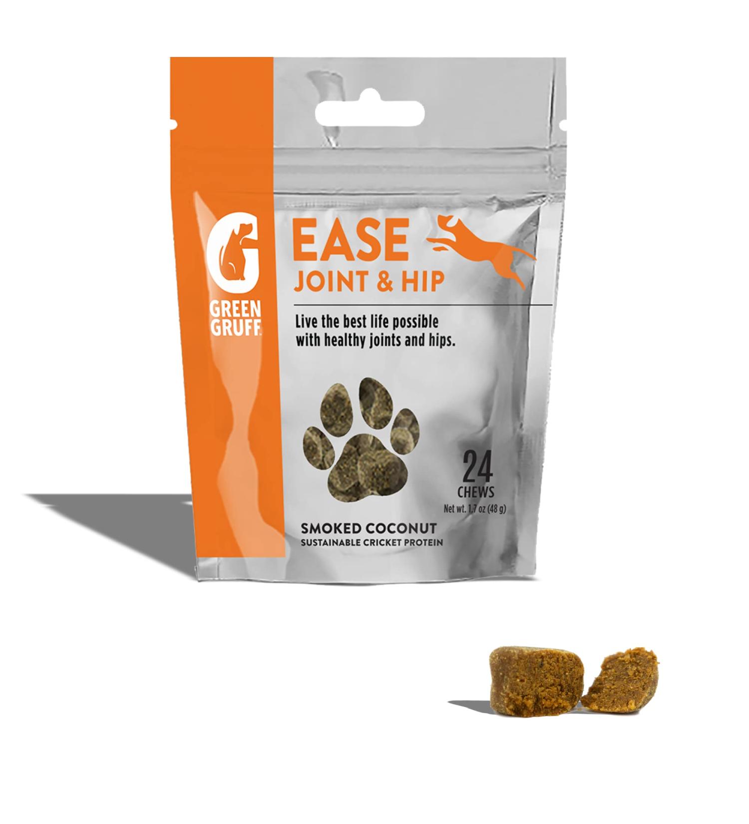 Green Gruff Organic Dog Calming Chews - Vet Approved Joint & Hip Supplements | 24 Pack - Buy Online on GoSupps.com