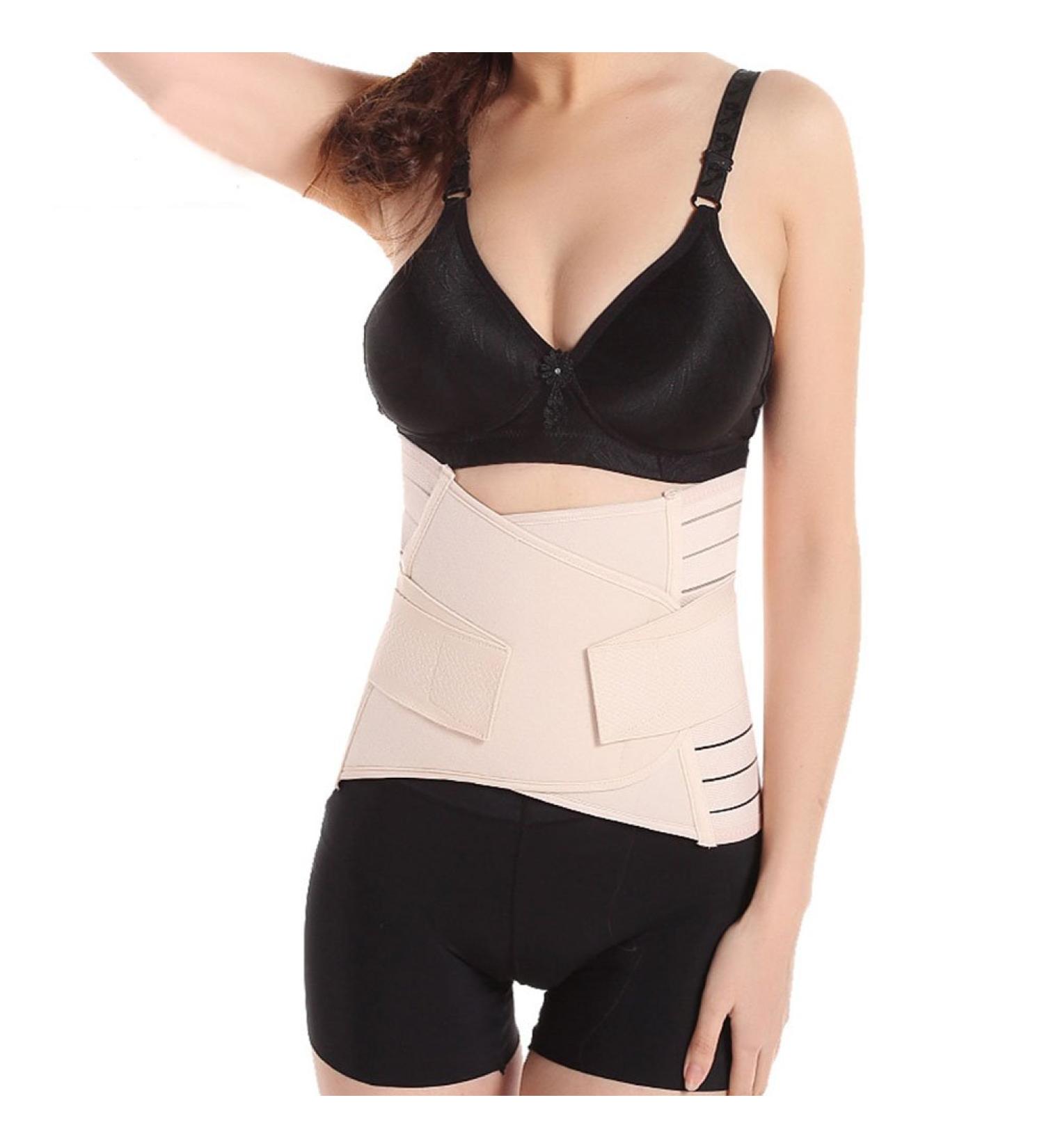 Movingtime Postpartum Belly/Waist Belt Shaper - Breathable & Elastic for Support and Recovery (Beige) - Buy Online on GoSupps.com