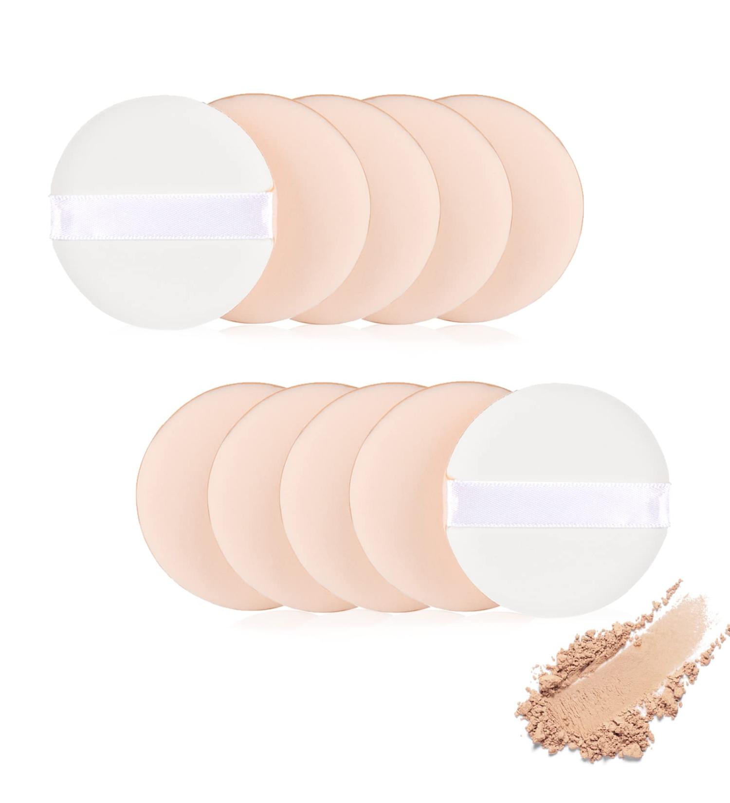 2.2 Inch Cosmetic Powder Puff - 20 Soft Sponges for Foundation BB Cream & Loose Powder - Makeup Tool for Flawless Application - Buy Online on GoSupps.com