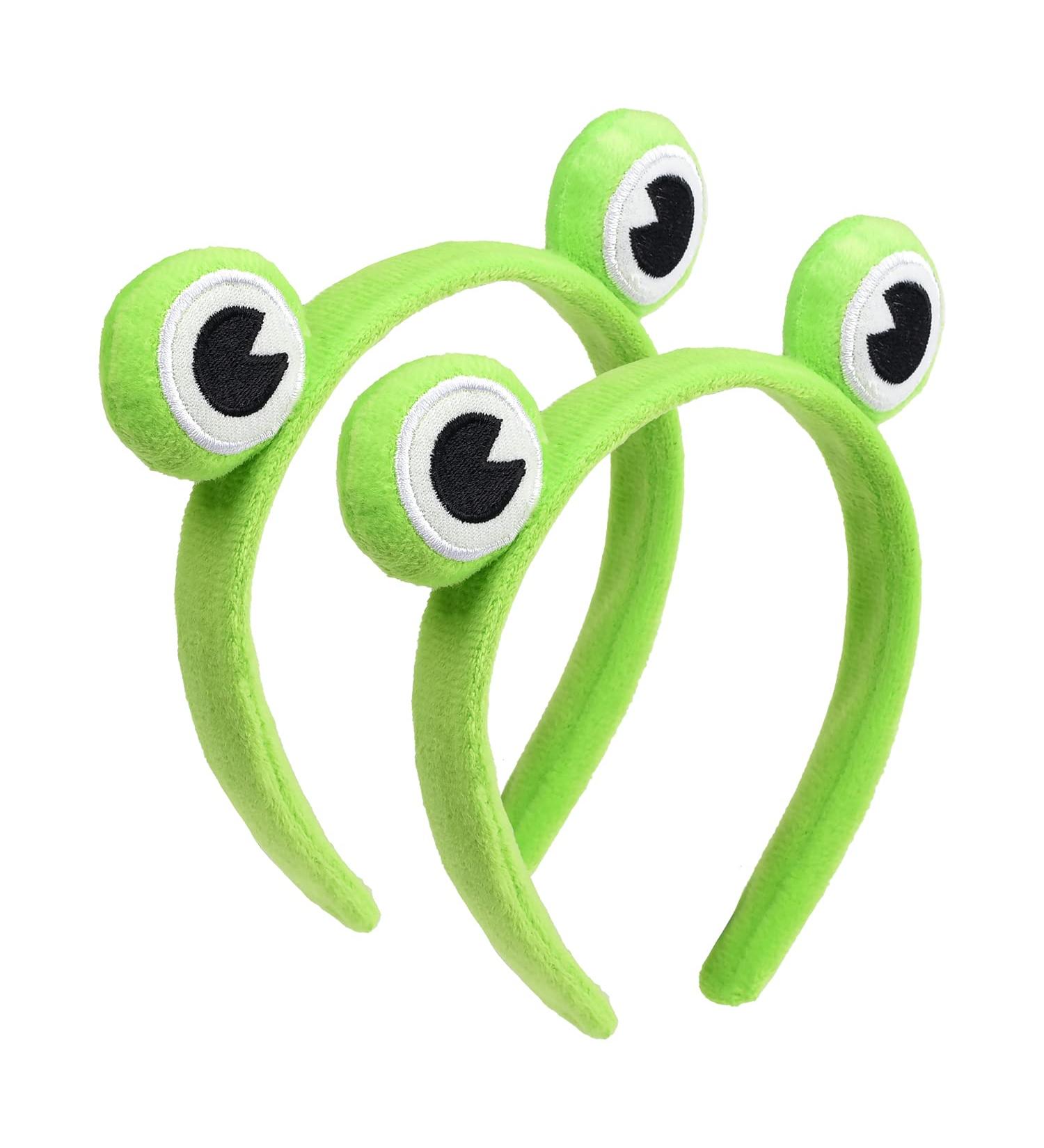 MFUOE 2 Pieces Frog Headband Makeup Headband Gree Frog Hair Bands Hair Accessories Cartoon Hair Tie for Makeup Shower Face Washing Skincare Sports - Buy Online on GoSupps.com