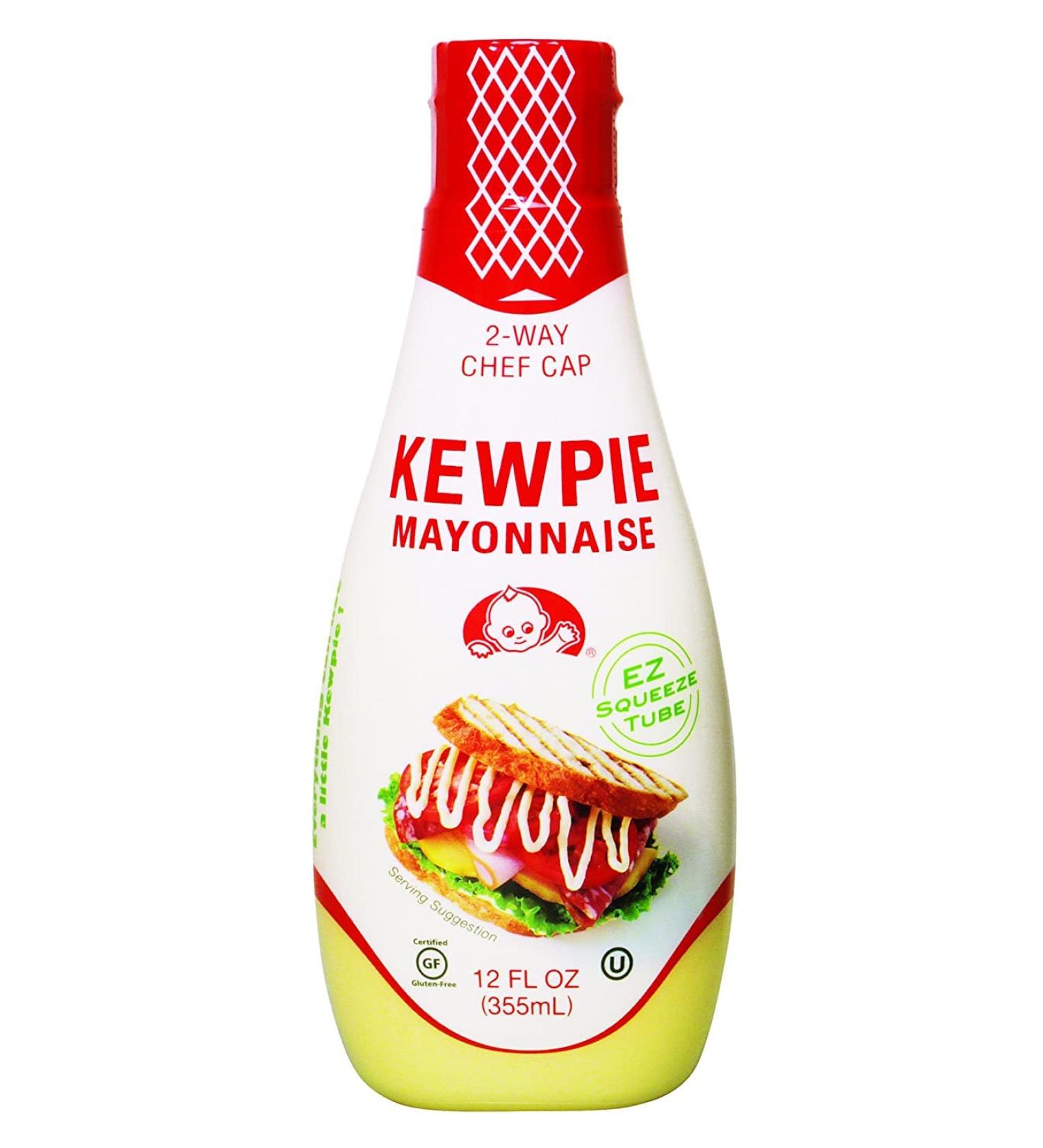 Kewpie Mayonnaise Japanese Style Mayo Sandwich Spread Squeeze Bottle 12-Ounce Tube (Pack of 1)