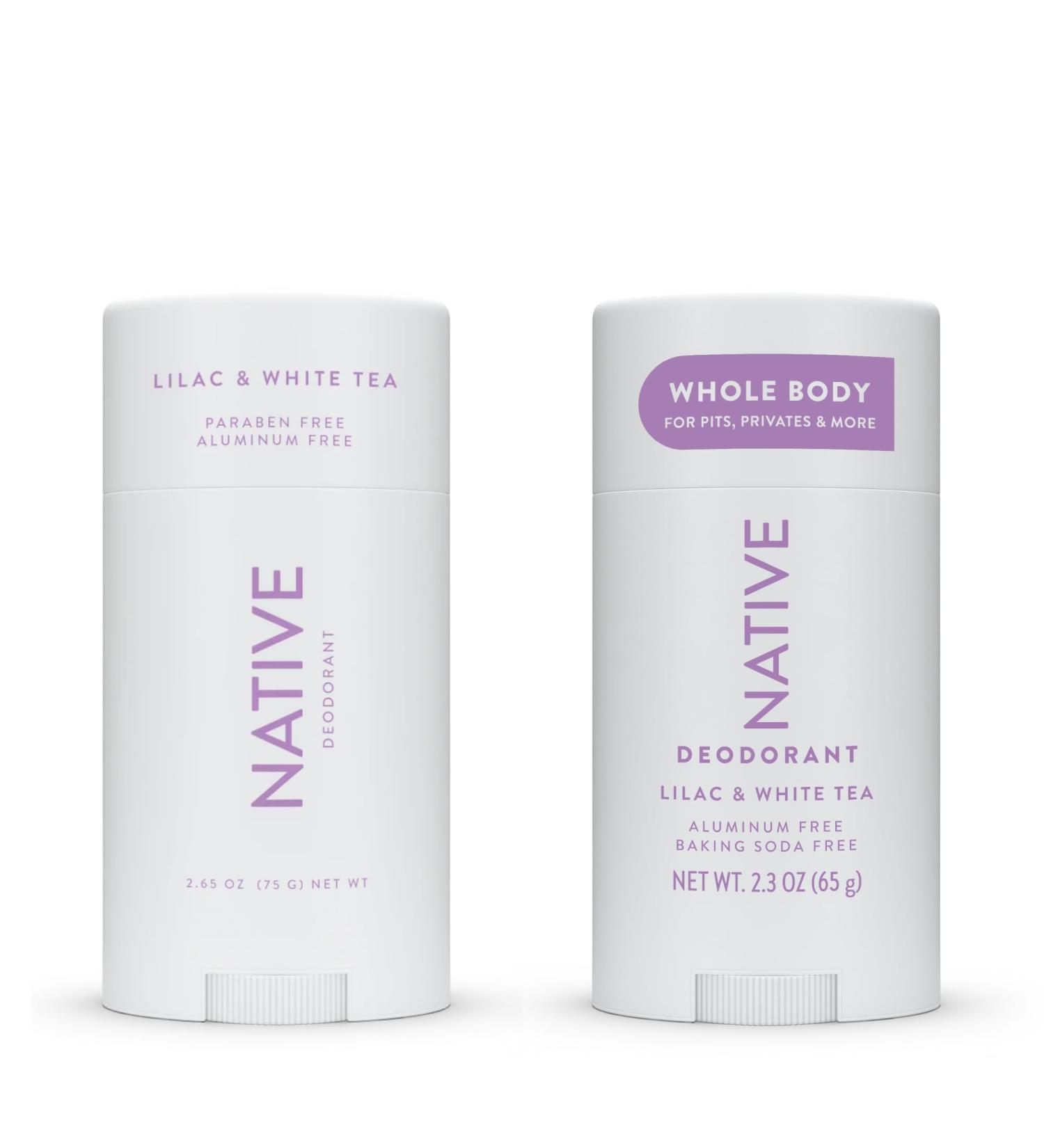 Whole Body Deodorant + Natural Deodorant - Lilac & White Tea - Buy Online on GoSupps.com