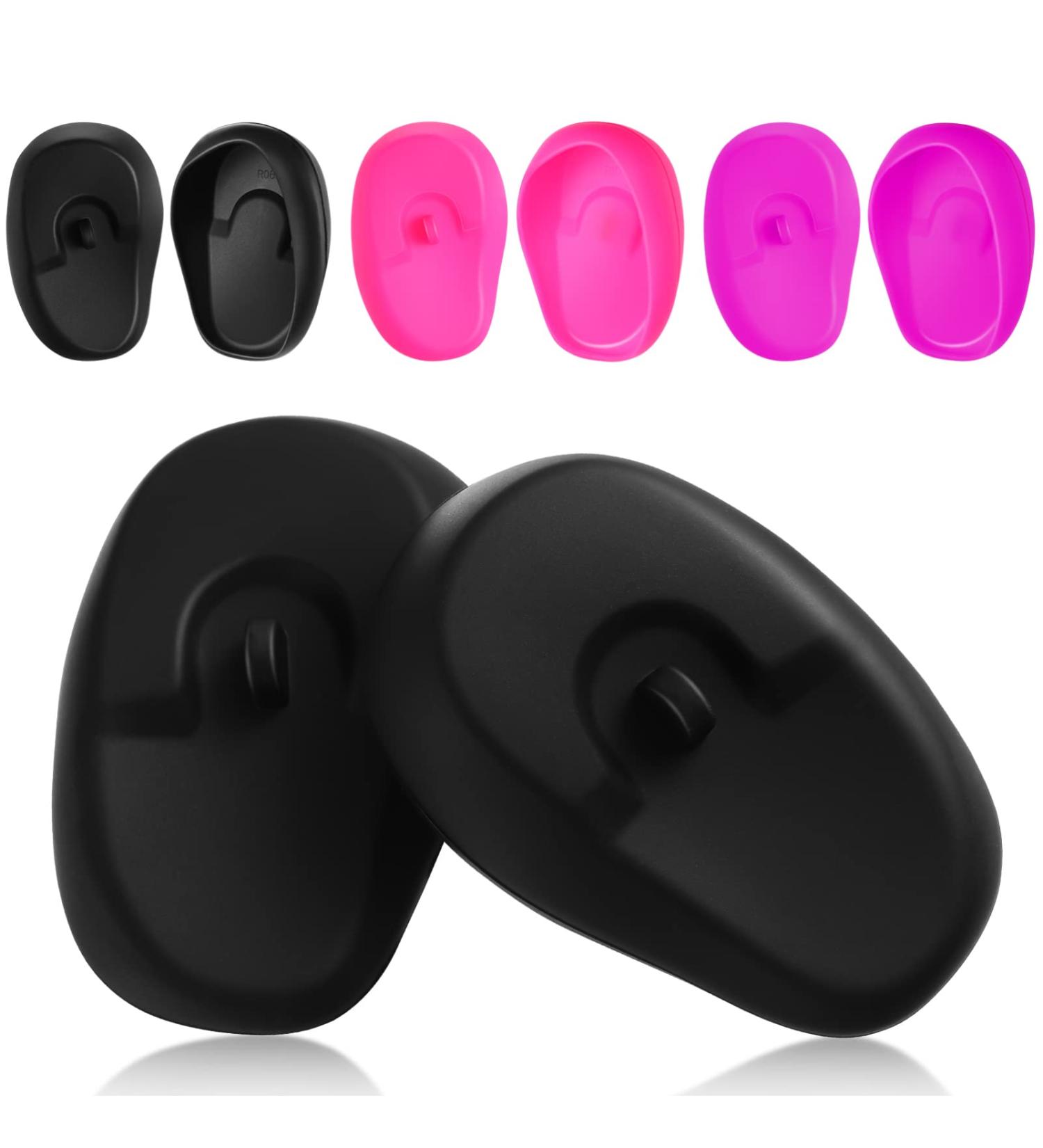 MAGICLULU 3 Pairs Silicone Hair Dye Ear Cover - Salon Earmuffs for Hairdressing - Ear Protector Caps - Buy Online on GoSupps.com