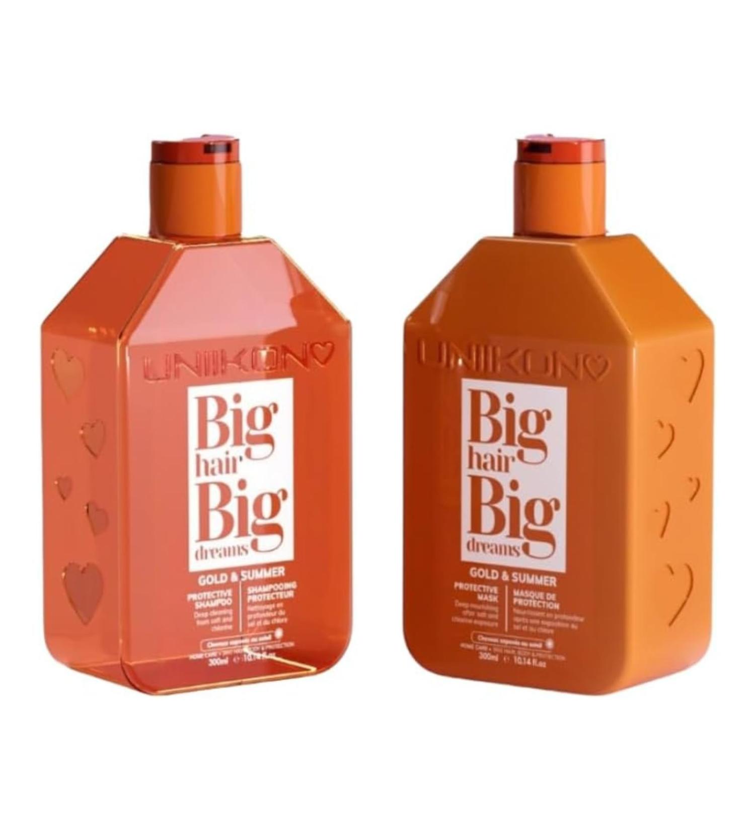 UNIIKON - Shampoo and Mask Duo Set - Hair and Body - Coconut Extract - Protects Beautifies and Nourishes Hair and Skin - Gold & Summer Range - Buy Online on GoSupps.com