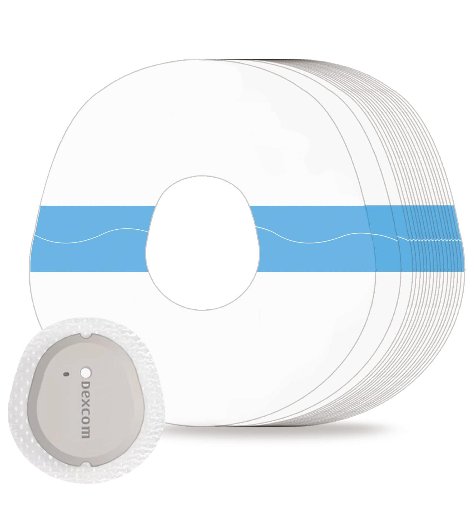 Kuruyo 40Pcs Dexcom G7 Adhesive Patches - Waterproof, Transparent Overlay, Hypoallergenic, Latex-Free, Strong Adhesion - 10+ Days Wear, Easy Application, G7 Hole 40 Pack - Buy Online on GoSupps.com