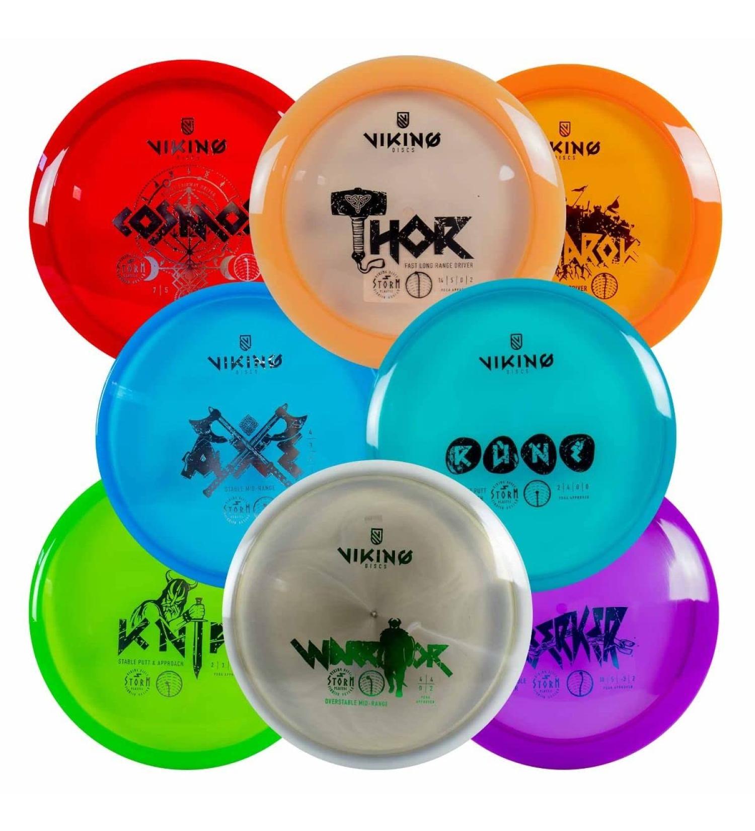 Viking Discs 8-Disc Set in Storm Plastic - Disc Golf Equipment Bulk Set | Shop Now - Buy Online on GoSupps.com