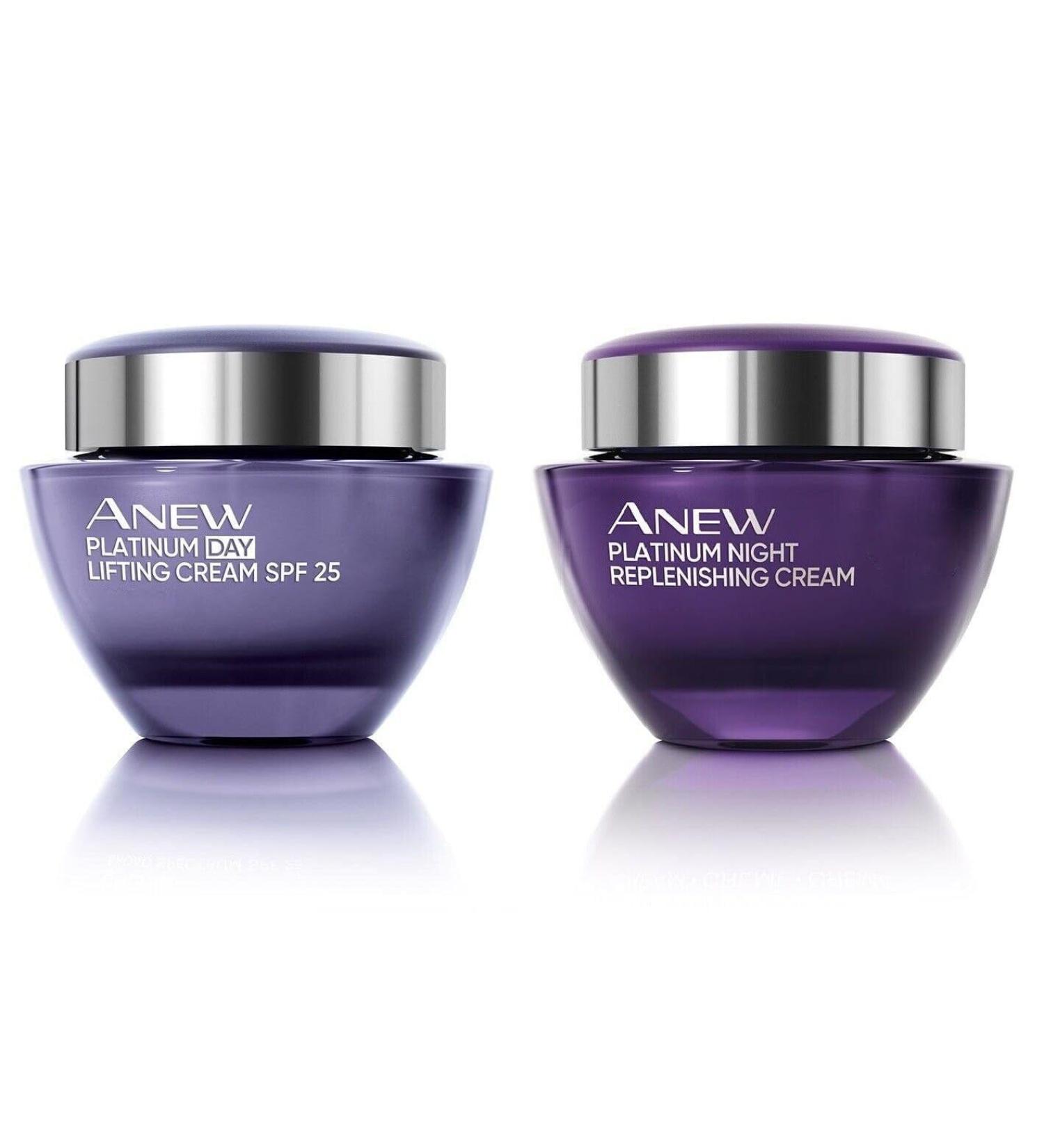 Avon Anew Platinum 60+ Day & Night Moisturizing Cream Set with SPF25 - Buy Online on GoSupps.com