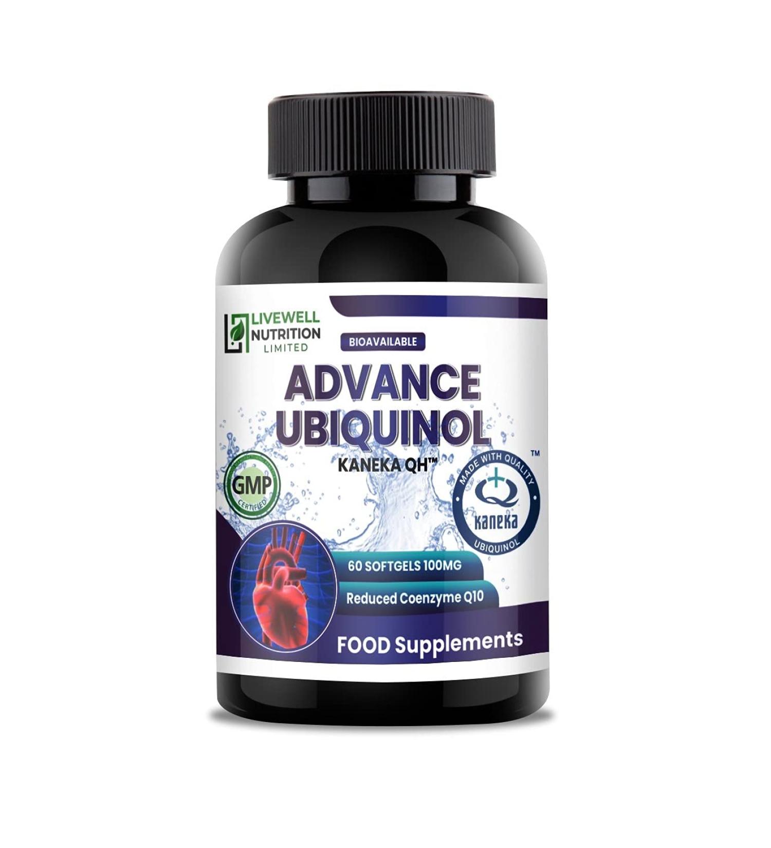 Ubiquinol Kaneka QH 100mg Softgels - High Potency CoQ10 Supplement - 60 Count Easy to Swallow - Pure Encapsulation Formula - Buy Online on GoSupps.com