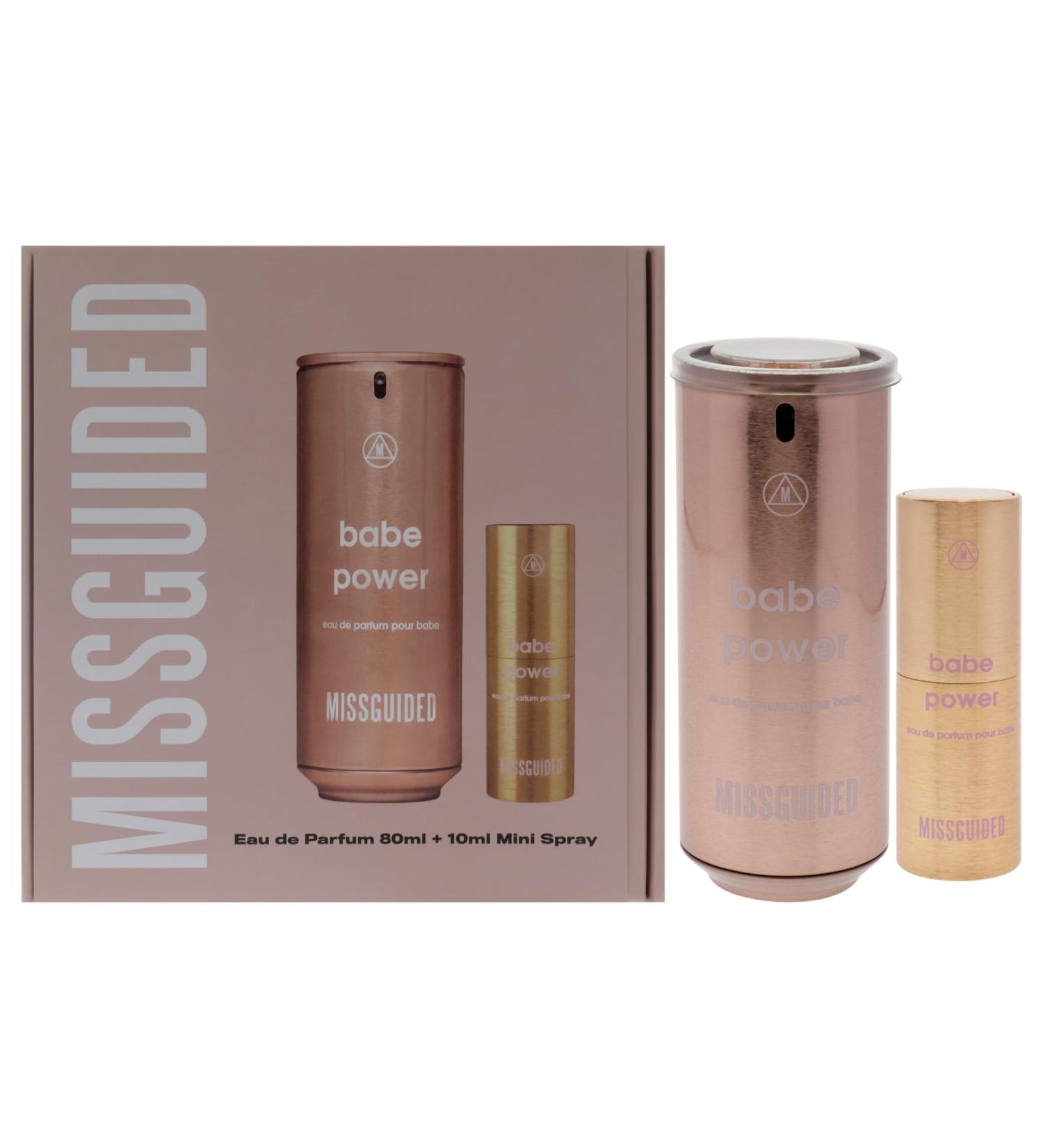 Missguided Babe Power for Women - 2 Pc Gift Set 2.7oz EDP Spray 0.34oz EDP Spray 1.52 Fl Oz (Pack of 2) - Buy Online on GoSupps.com