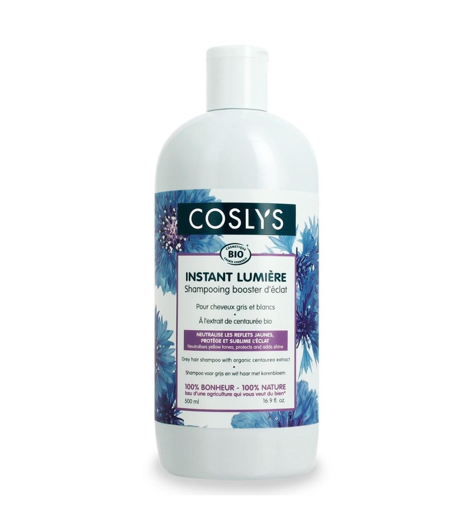 Coslys Shampoo for White and Silver Hair with Organic Centaury Extract 500 ml