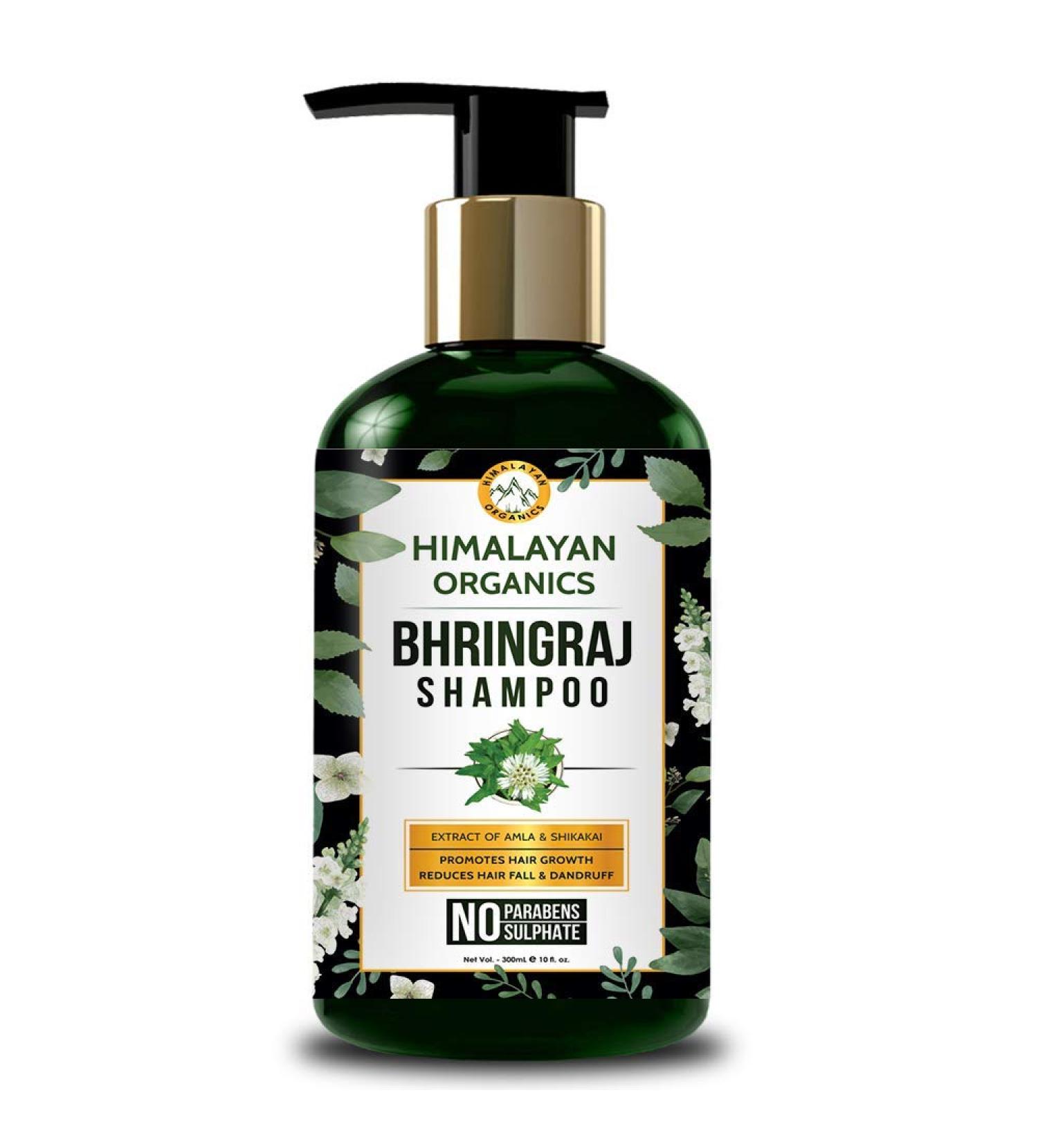 Himalayan Organics Bhringraj Ayurvedic Therapeutic Shampoo - Hair Regrowth & Fall Control - 200ml - Buy Online on GoSupps.com