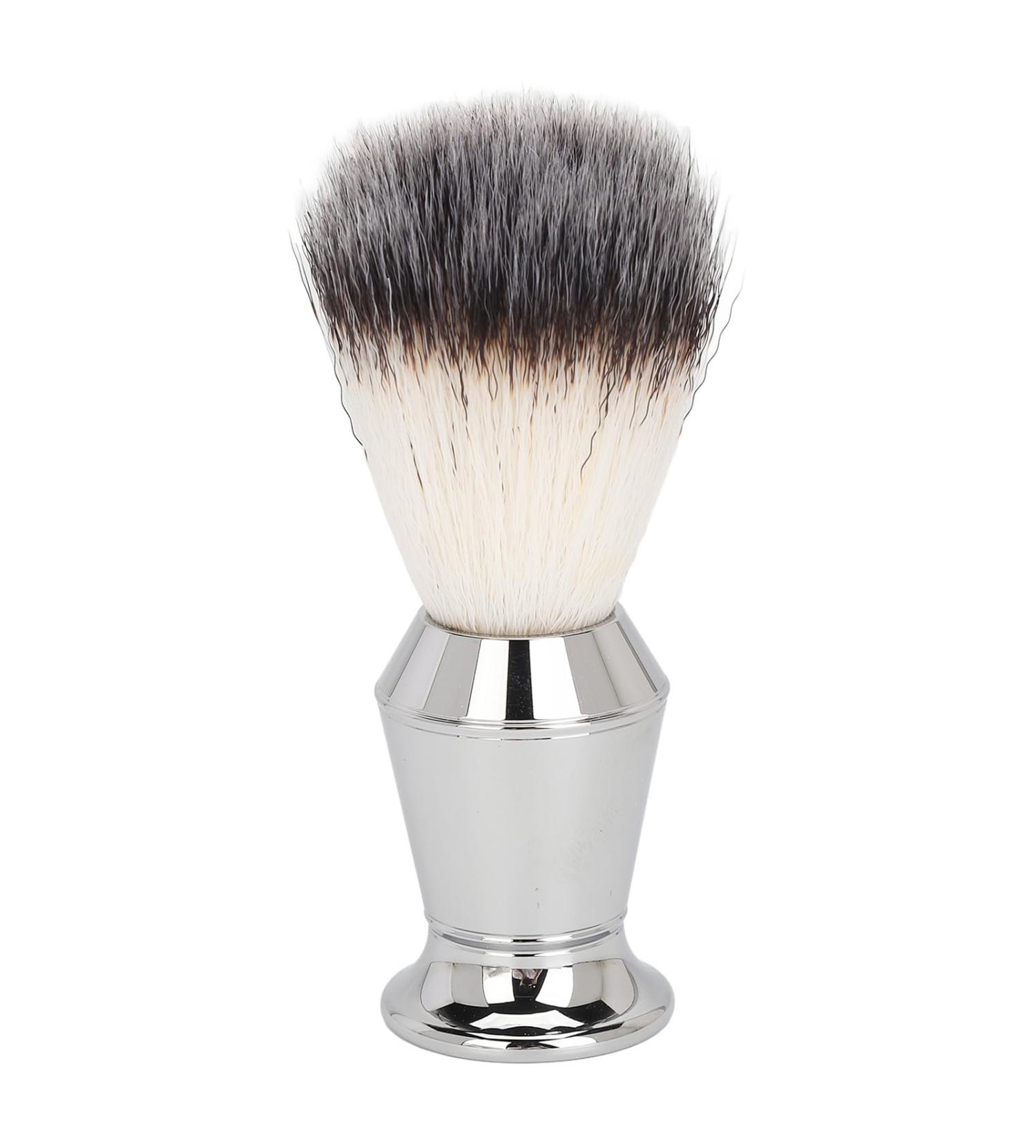 Premium Synthetic Shaving Brush for Men | Fast Dry Beard Lather Brush with Comfortable Grip & Stainless Steel | Perfect Gift for Grooming - Buy Online on GoSupps.com