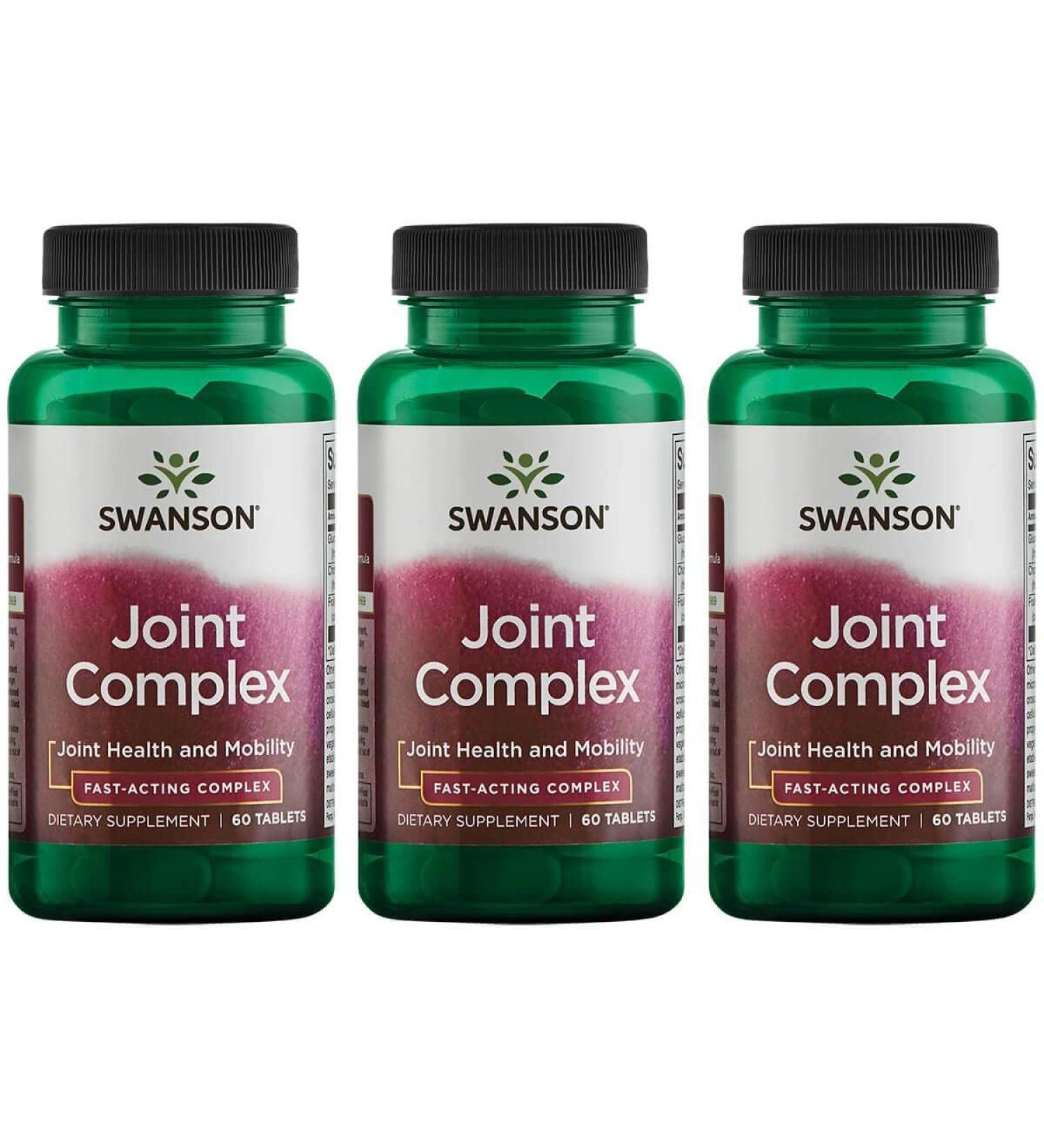 Buy Swanson Fast-Acting Joint Complex 60 Tabs (3 Pack) - Best for Joint Health Fast Shipping Worldwide - Buy Online on GoSupps.com