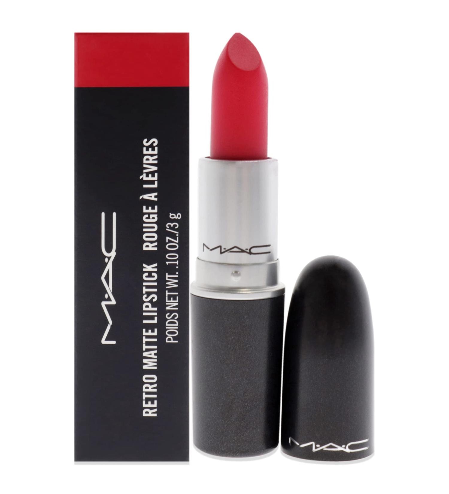 MAC Retro Matte Lipstick Relentlessly Red - 3g/0.1oz | Long-lasting Matte Finish - Buy Online on GoSupps.com