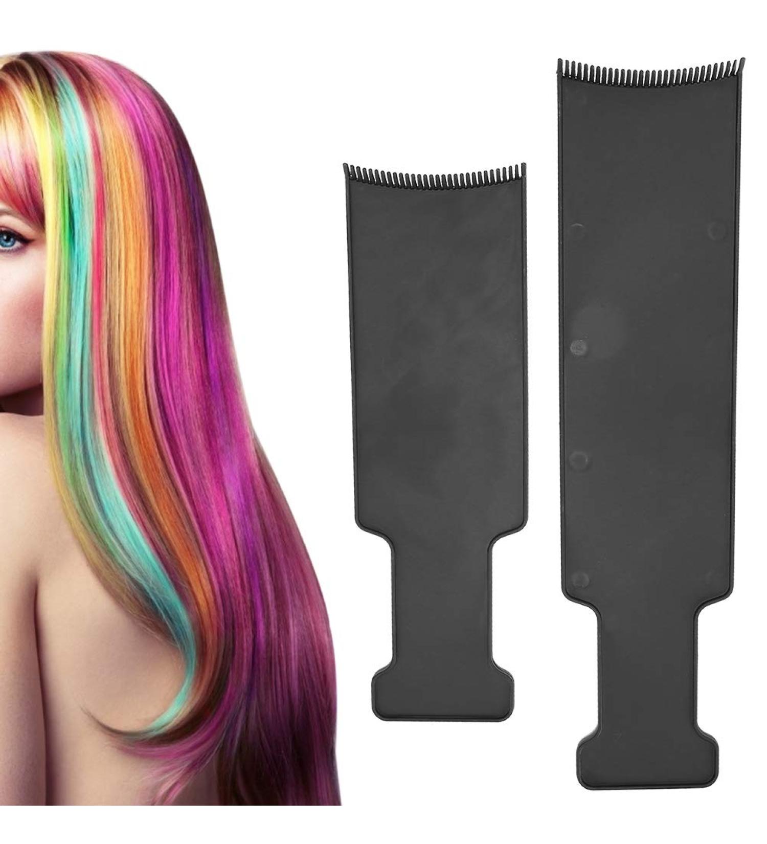 2-Piece Balayage Highlighting Board Set - Teeth & Flat Top Comb for Home Salon Hair Dyeing & Tinting Tools - Buy Online on GoSupps.com