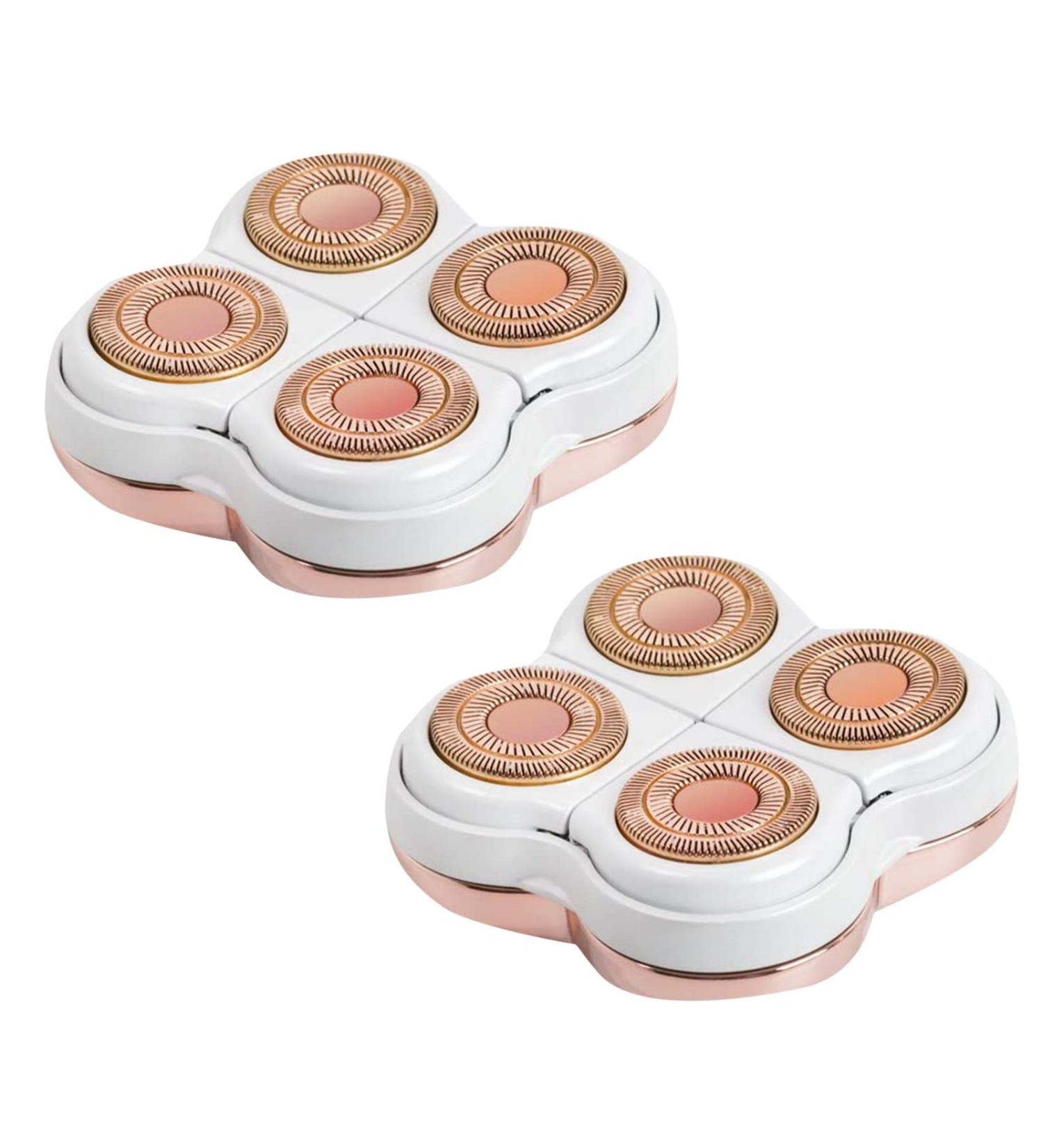 Legs Hair Remover Replacement Head - Compatible with Electric Shaver for Women - Rose Gold 2 Pack - Premium Quality (Pink A) - Buy Online on GoSupps.com