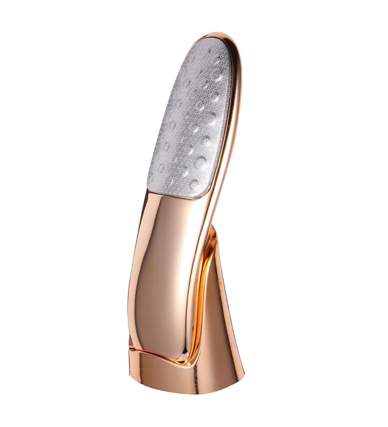 Healeved Double-Sided Rubbing Board Steel Foot Foot Dead Skin Scraper Foot Remover Stainless Pedicure Scrubber Tool Heel Bright Light Rose Gold Plastic - Buy Online on GoSupps.com