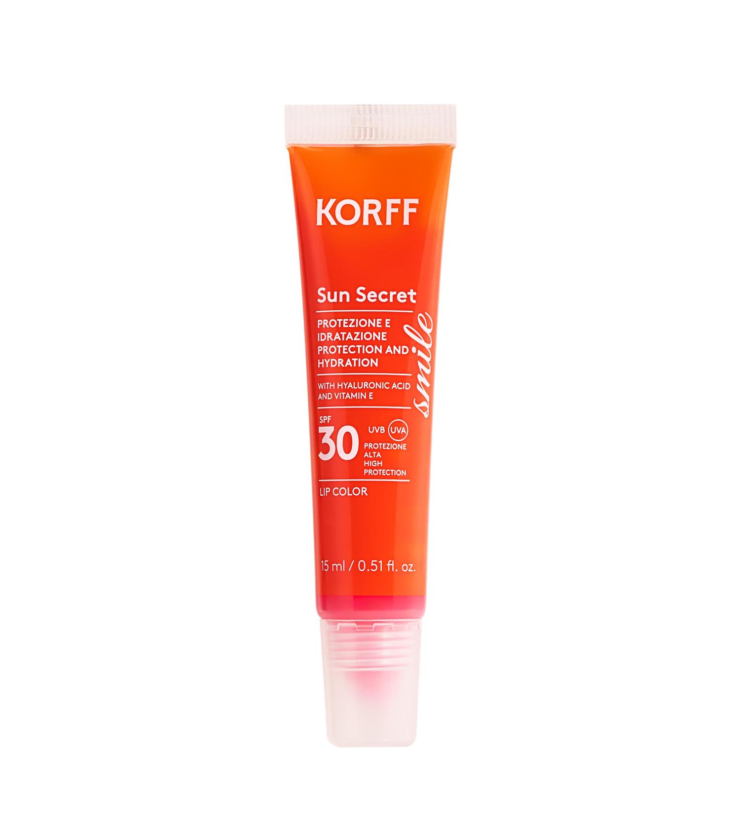  Korff Korff Sun Secret Smile Lip Color SPF30 teinte 02 Raspberry Pink 15 ml - Buy Online on GoSupps.com