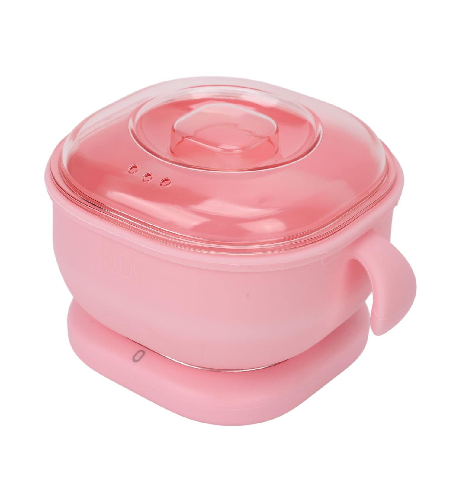 Premium Hair Removal Wax Warmer with Handle - Fast Heating 400ml Silicone Pot - Pink Depilatory Device 220-240V - Buy Online on GoSupps.com