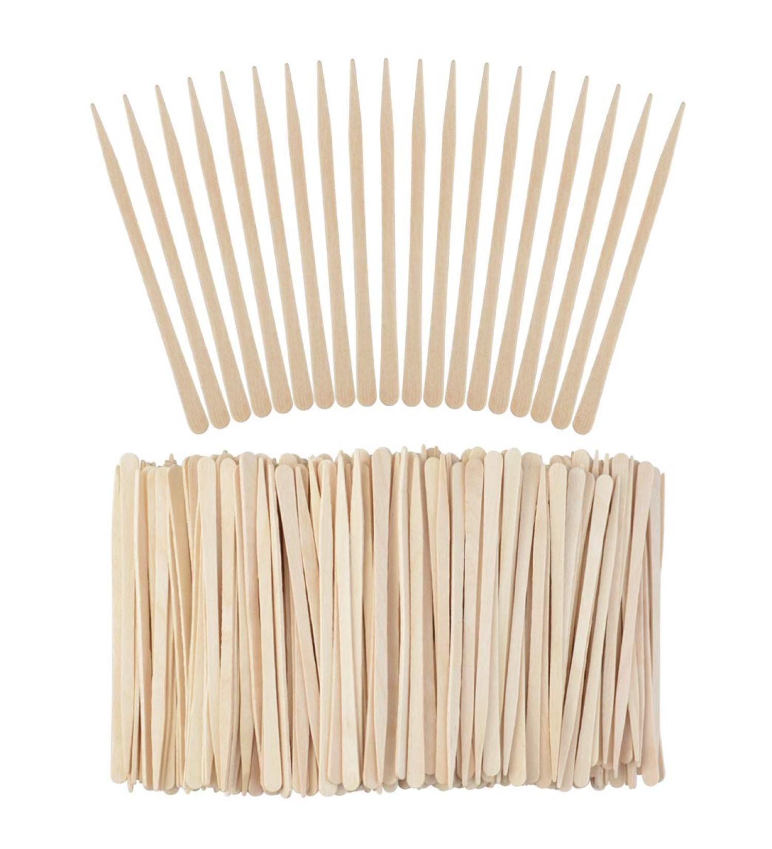 1000 Small Wax Sticks - Wooden Applicator Spatulas for Hair, Body, Eyebrow & Nose Waxing - Buy Online on GoSupps.com