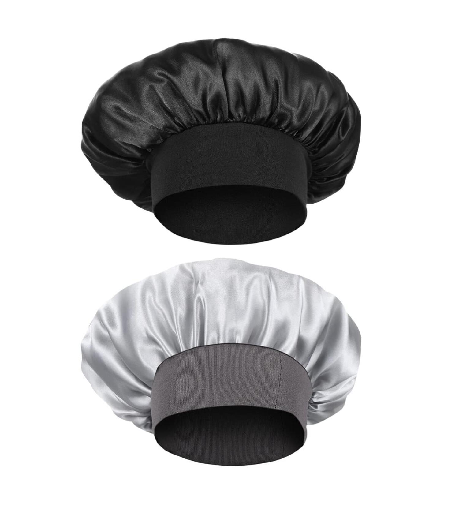 2 Pack Satin Bonnet Sleep Cap for Women - Night Sleep Caps for Comfortable Hair Care | Ideal Sleeping Headwear - Buy Online on GoSupps.com
