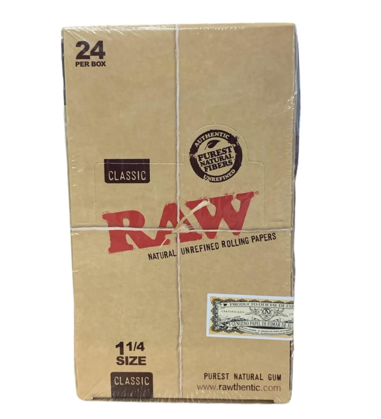 RAW CLASSIC 1 1/4 PAPER 24CT
