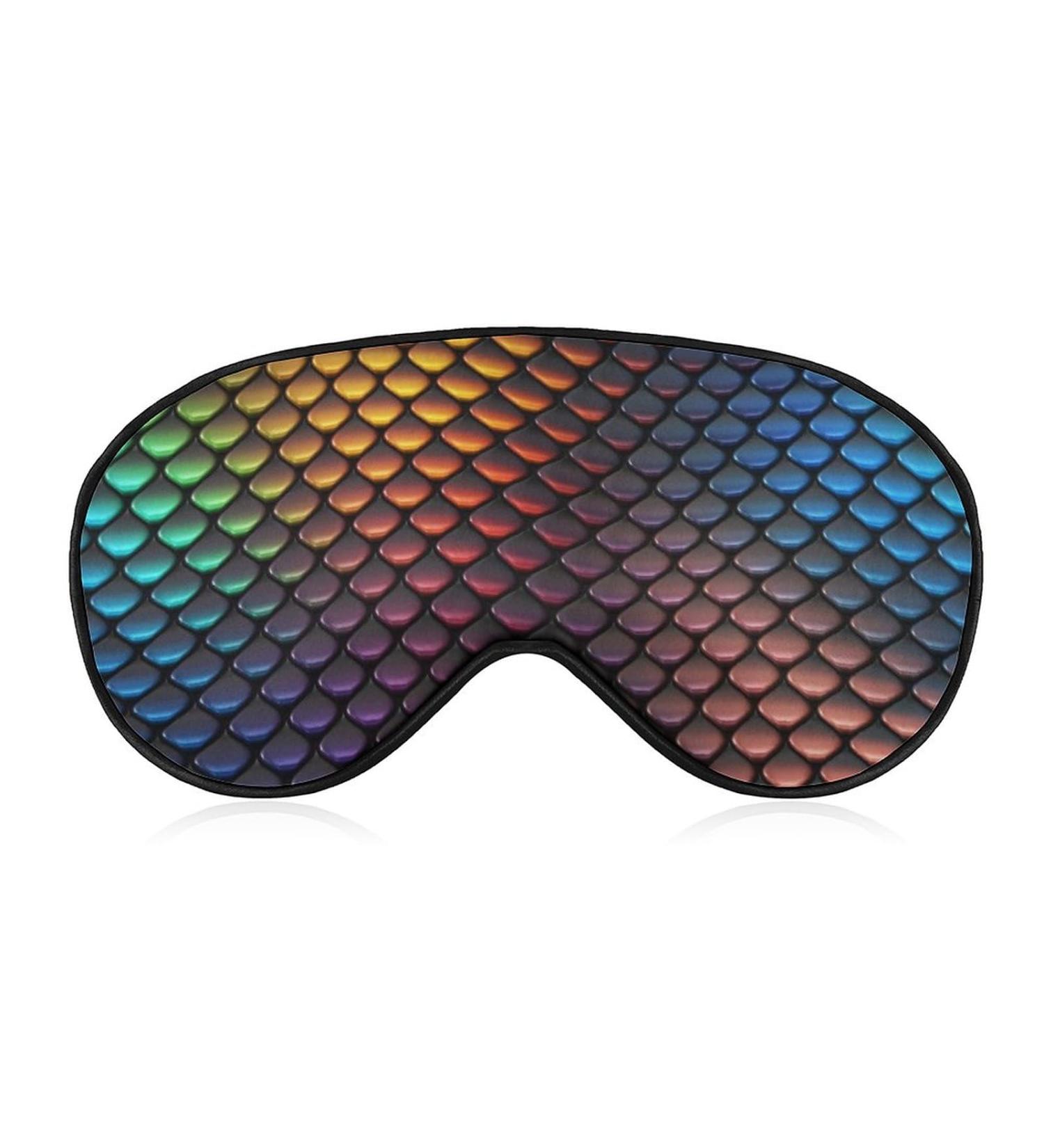 LynaRei Colorful Dragon Scales Sleeping Mask - Adjustable Strap, Soft Eye Cover - Buy Online on GoSupps.com