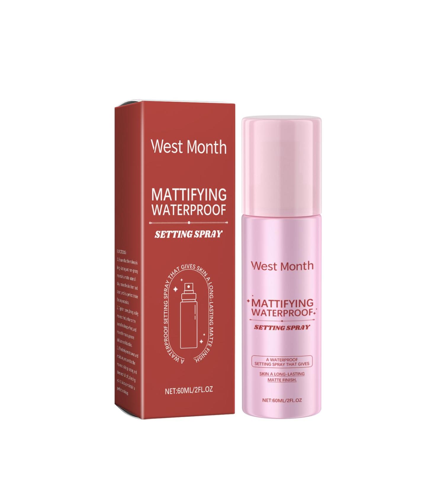 Oil-Control Waterproof Face Setting Spray: Long-Lasting Matte Finish for Makeup Ideal for Shiny Skin 60ml - Buy Online on GoSupps.com