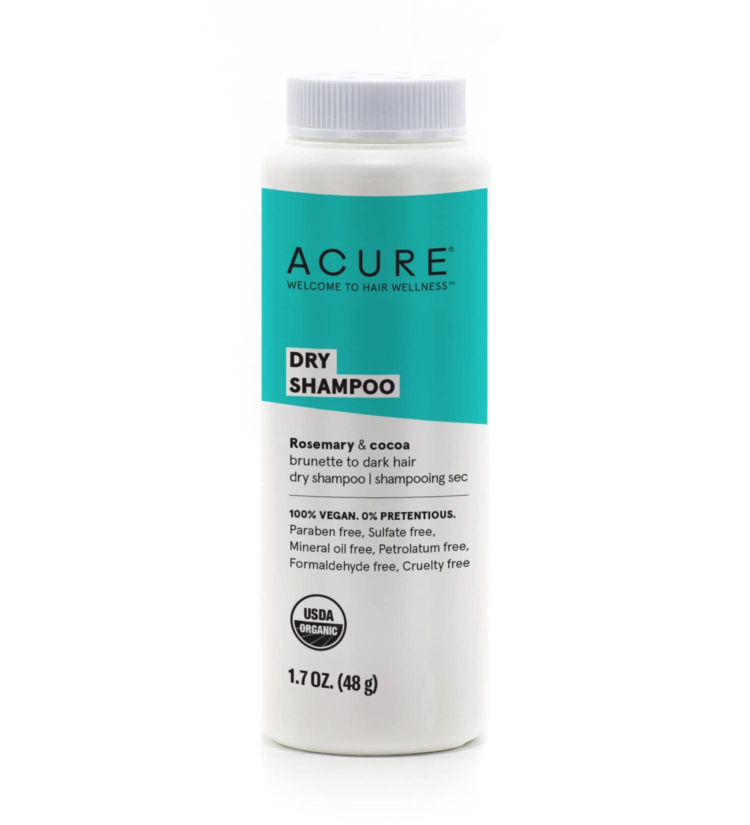 Acure Dry Shampoo for Brunette & Dark Hair - Rosemary & Cocoa, 1.7 oz - Buy Online on GoSupps.com