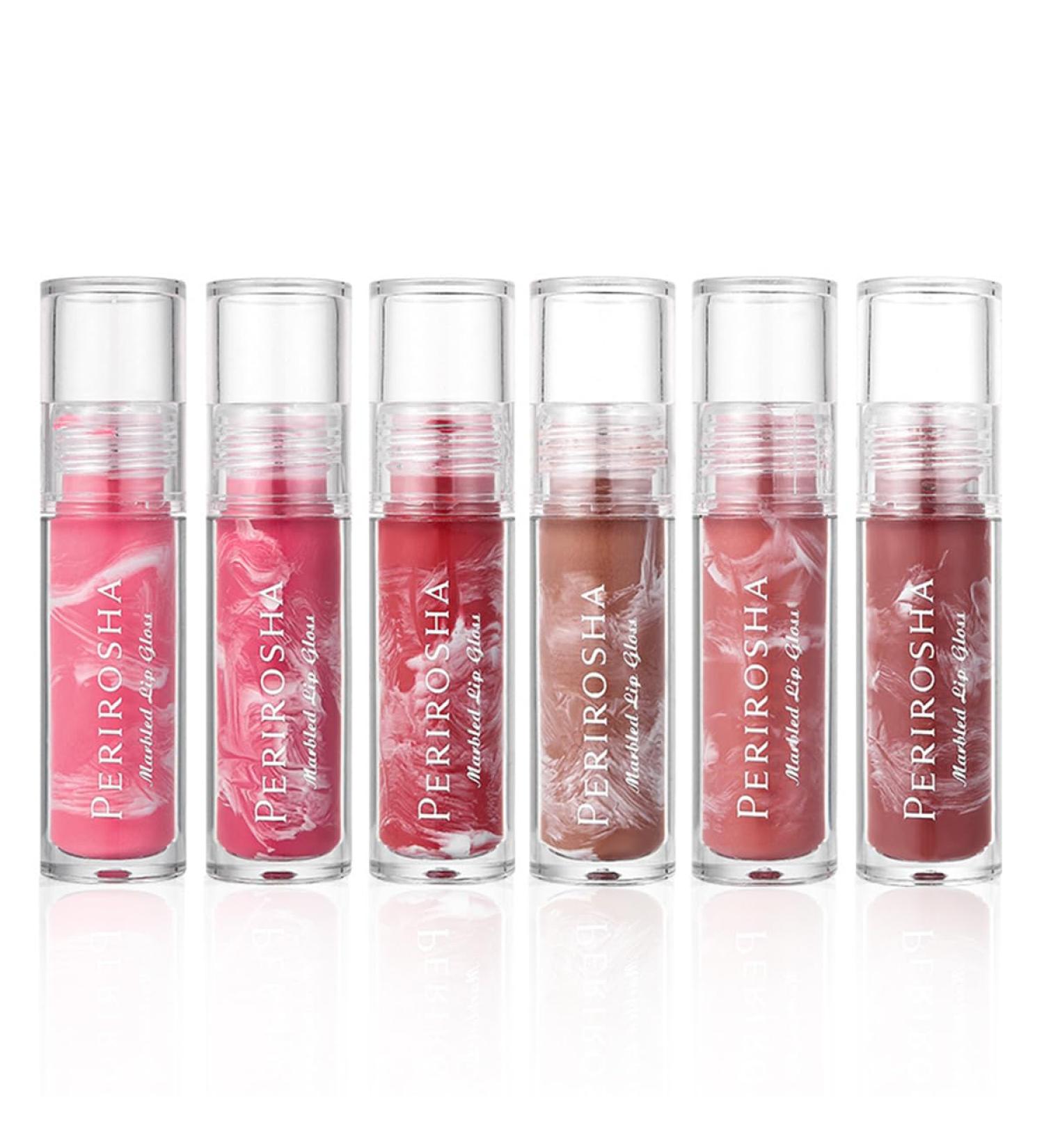 6 Pack Nourishing Moisturizing Long Lasting Lip Gloss Shiny Finish Non-Greasy Texture Lightweight High Pigmented - Buy Online on GoSupps.com