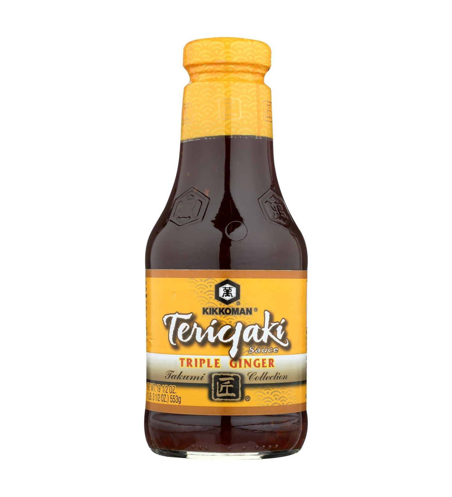 Kikkoman Teriyaki Triple Ginger Sauce, 19.5 Ounce (Pack of 6)