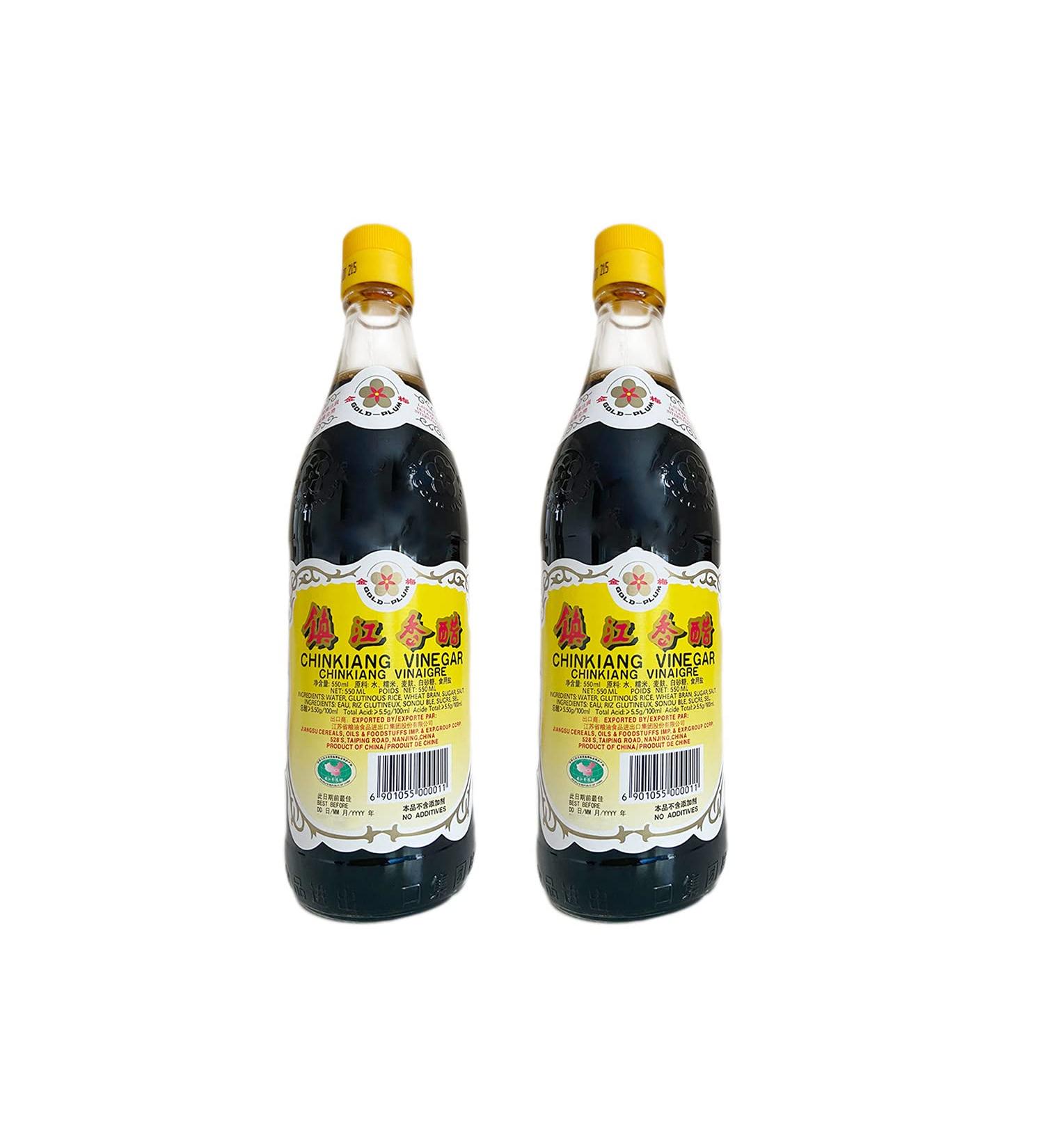 GP Chinkiang Vinegar Black Vinegar 550ml Set of 2 - Buy Online on GoSupps.com