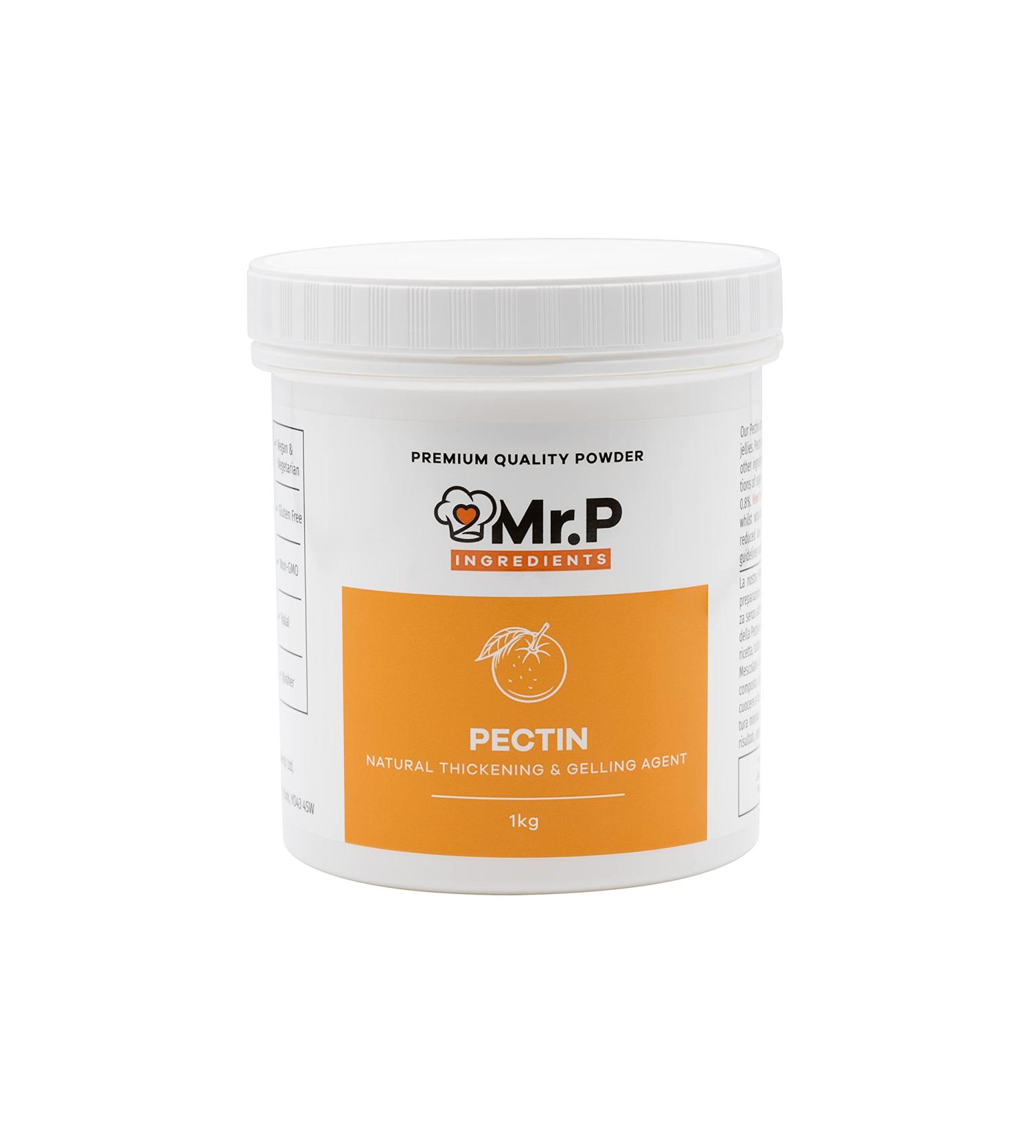 Pectin 1kg NH Powder - Ideal for Jams, Marmalades, Chutney - Vegan, Vegetarian, Halal, Kosher, Gluten Free - Gelling Agent - 1 kg Pack - Buy Online on GoSupps.com
