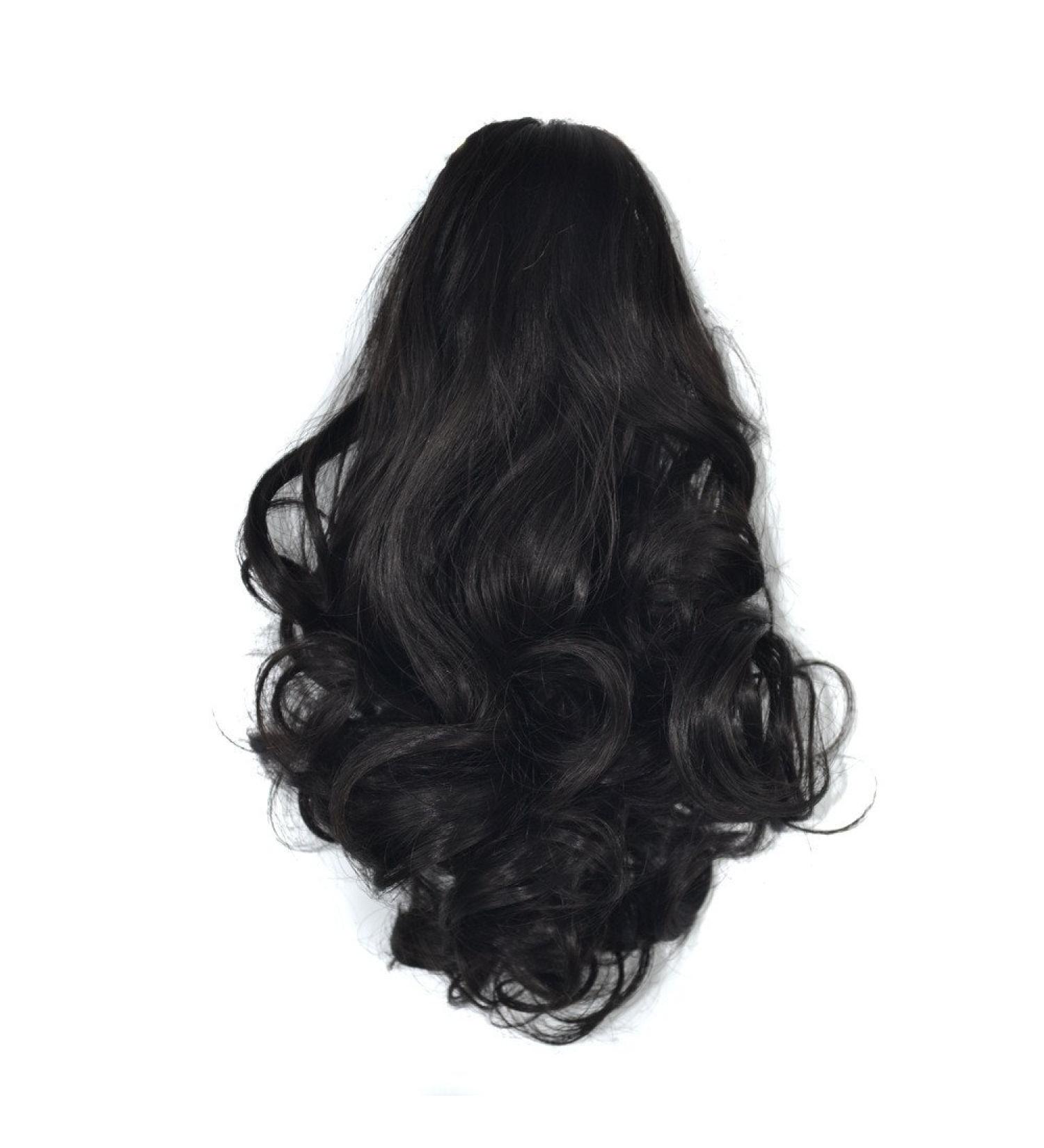 Battnot Ladies Thick Curly Ponytail Clip-In Hair Extensions | Heat-Resistant 25cm Braid - Sparkling Hair Rings for Women & Girls - Buy Online on GoSupps.com