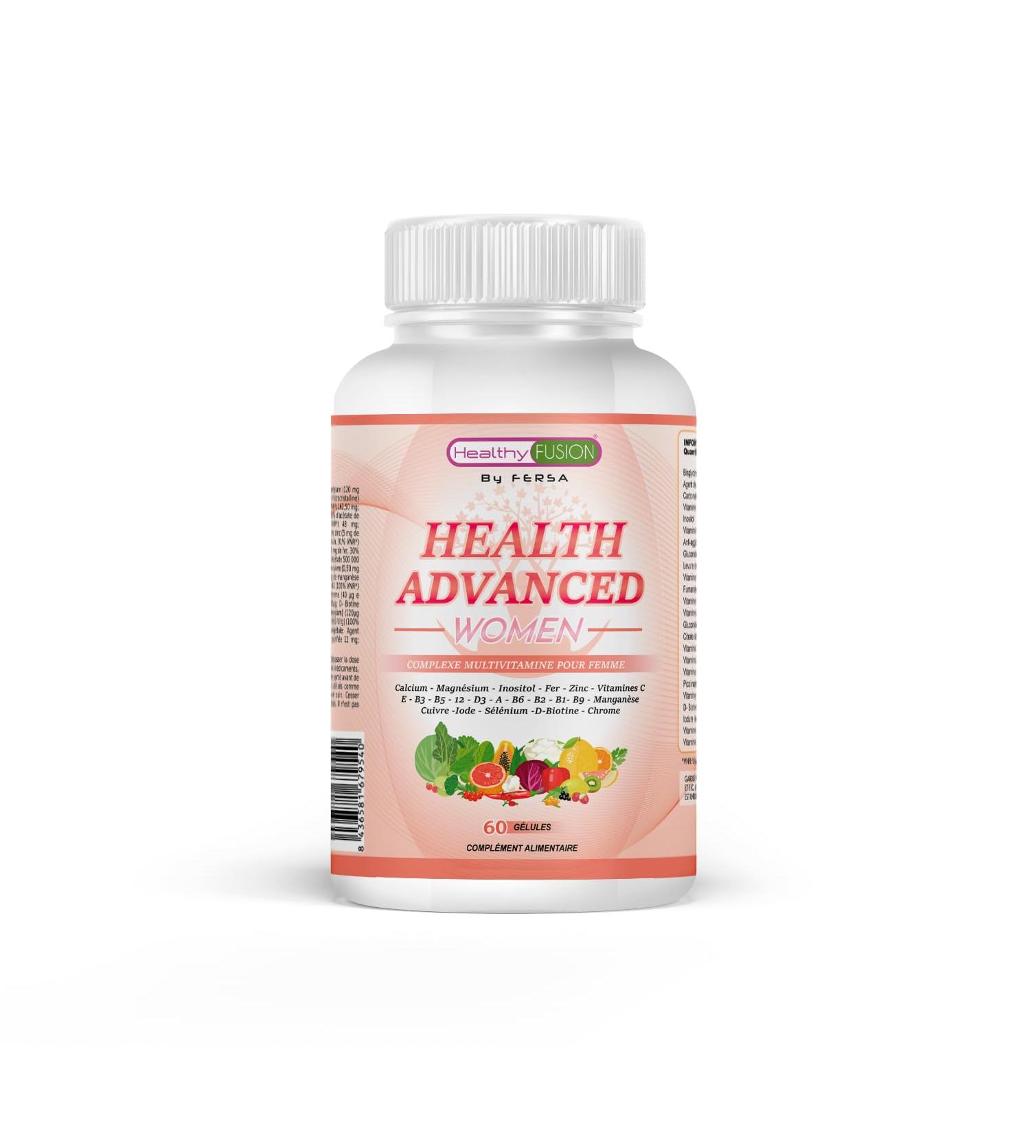 Multivitamin Complex for Women | Calcium Magnesium Iron Vitamins A C E B12 D3 B9 B6 | Essential Vitamins & Minerals | Energy & Immunity | 60 Caps - Buy Online on GoSupps.com