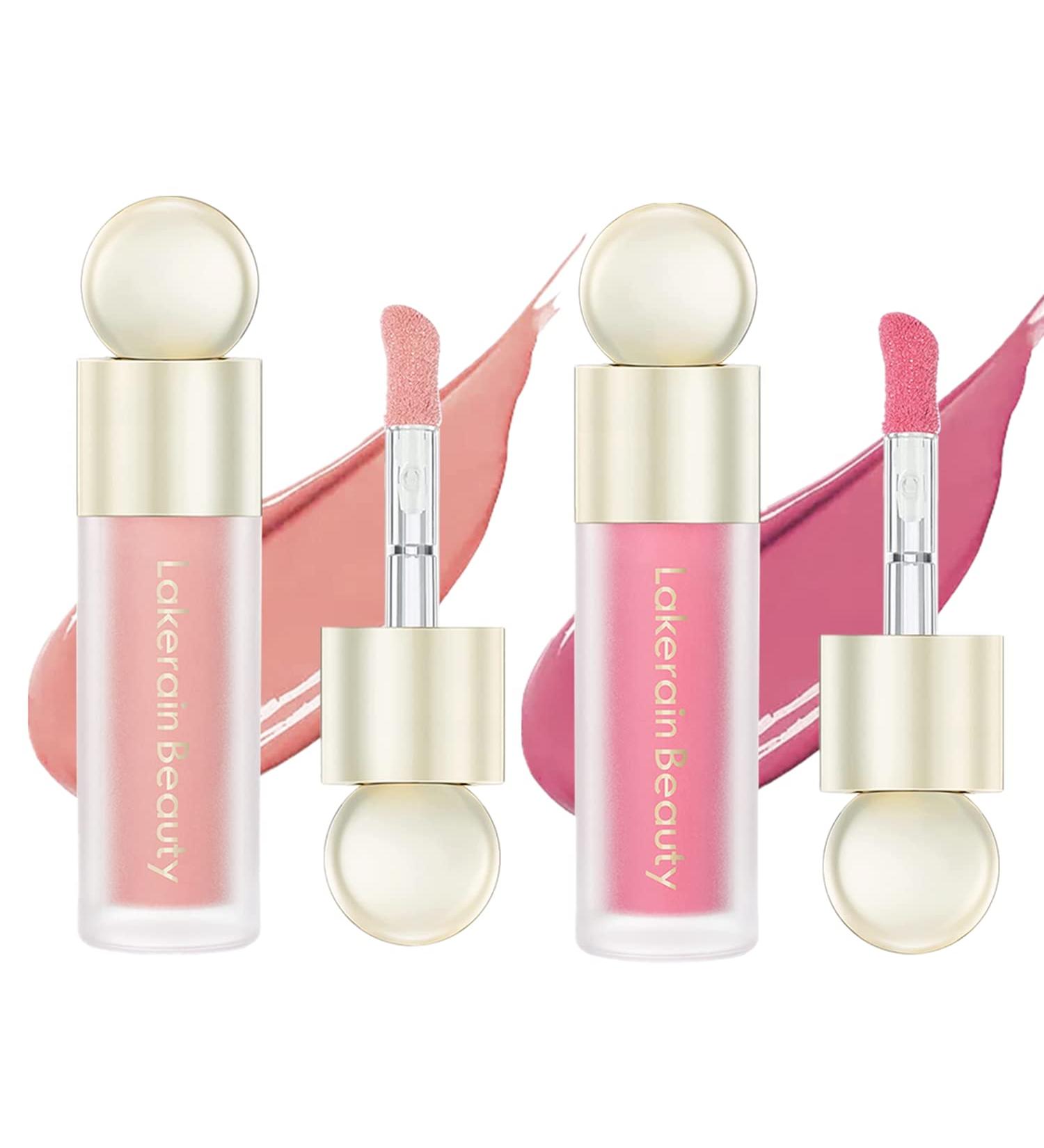 2PC Liquid Blush Set - Natural Matte Finish Dewy Cheek Tint | Moisturizing & Lightweight Formula | Blendable & Long-Lasting (01+02) - Buy Online on GoSupps.com
