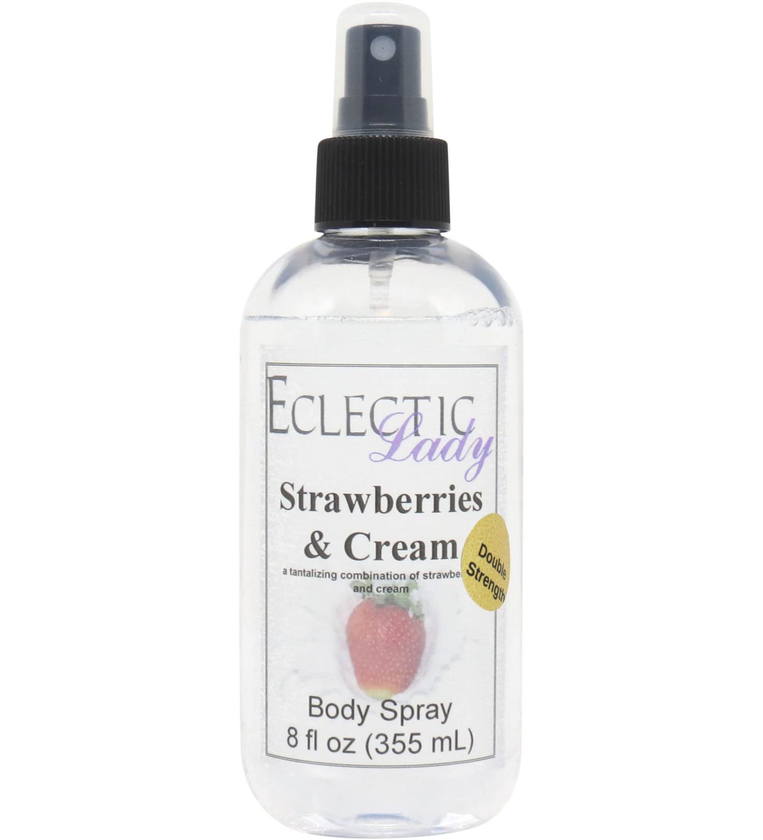 Strawberries and Cream Body Spray (Double Strength) 8 ounces Body Mist for Women with Clean Light & Gentle Fragrance Long Lasting Perfume with Comforting Scent for Men & Women Cologne with Soft 8 Fluid Ounces (Double Strength) - Buy Online on GoSupps.com