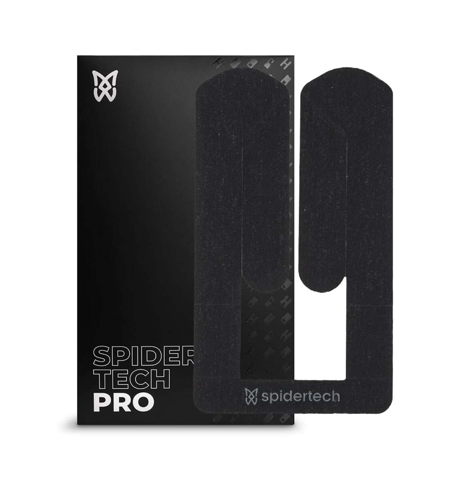 Spidertech Cotton Kinesiology Tape for Knee Support - Pre-Cut 4 Pack for Athletes & Physiotherapists - Pain Relief Black  - Buy Online on GoSupps.com
